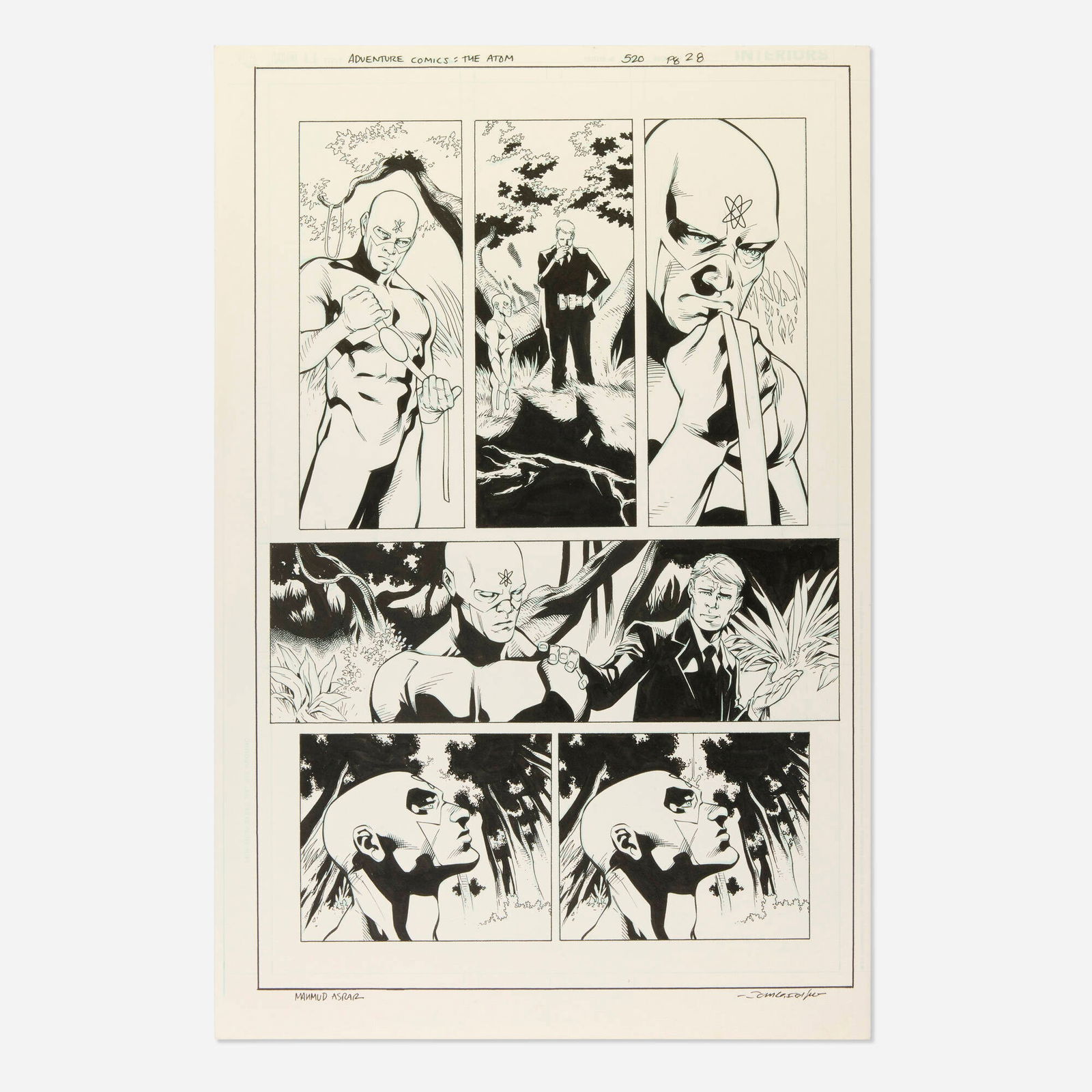 Mahmud A. Asrar and John Dell, Adventure Comics: The Atom #520 Story Page 28 Original Art (1 of 1)