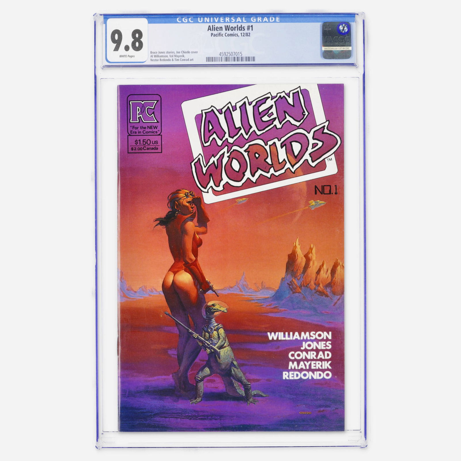 Pacific Comics Alien Worlds #1 CGC 9.8 (1 of 2)