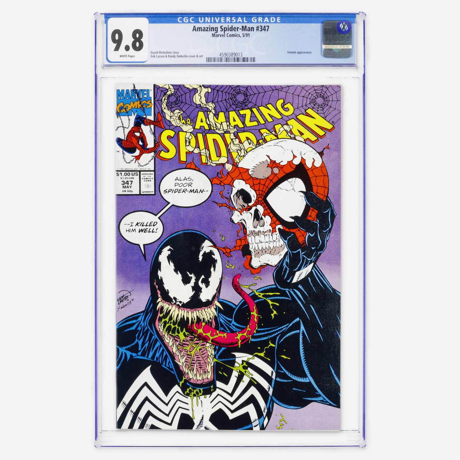 Marvel Comics Amazing Spider-Man #347 CGC 9.8 (1 of 2)