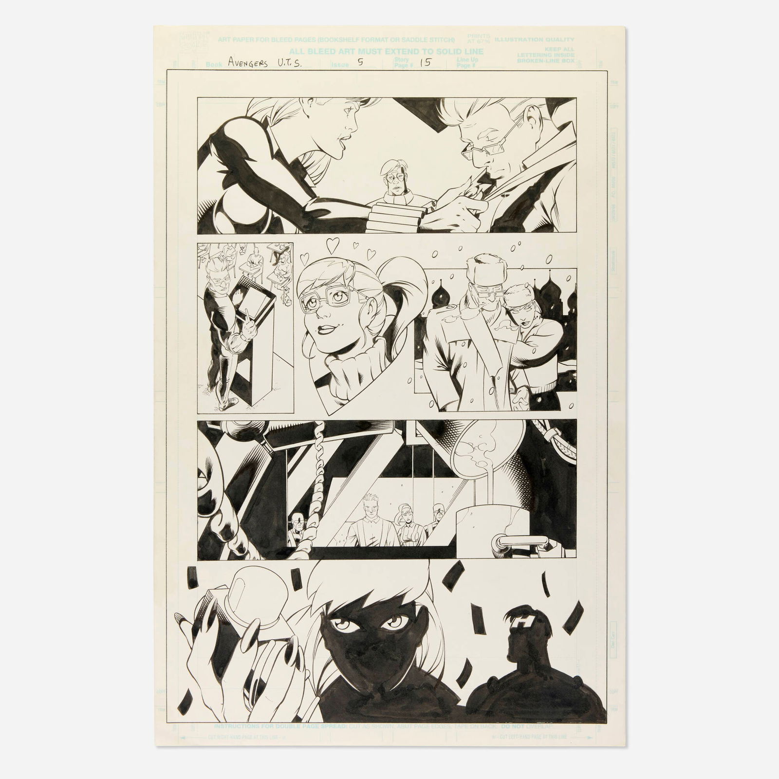 Derec Aucoin and Walden Wong, Avengers: United They Stand #5 Story Page 15 Original Art (1 of 1)