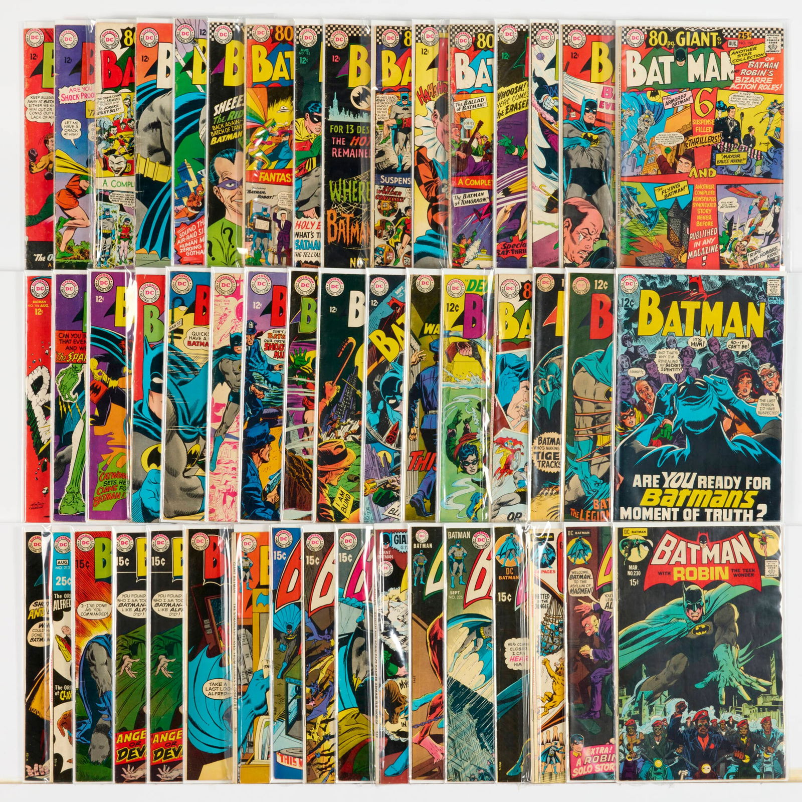 49 DC Comics Batman #174-#230 Group (1 of 1)