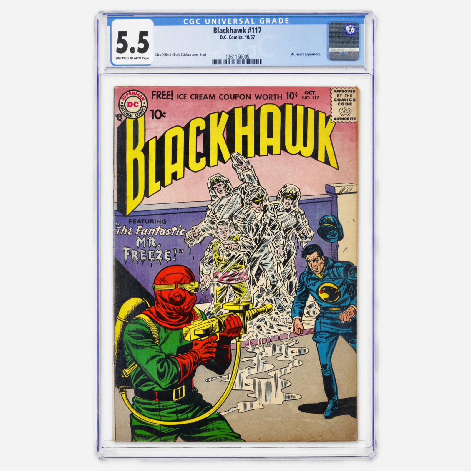 DC Comics Blackhawk #117 CGC 5.5 (1 of 2)