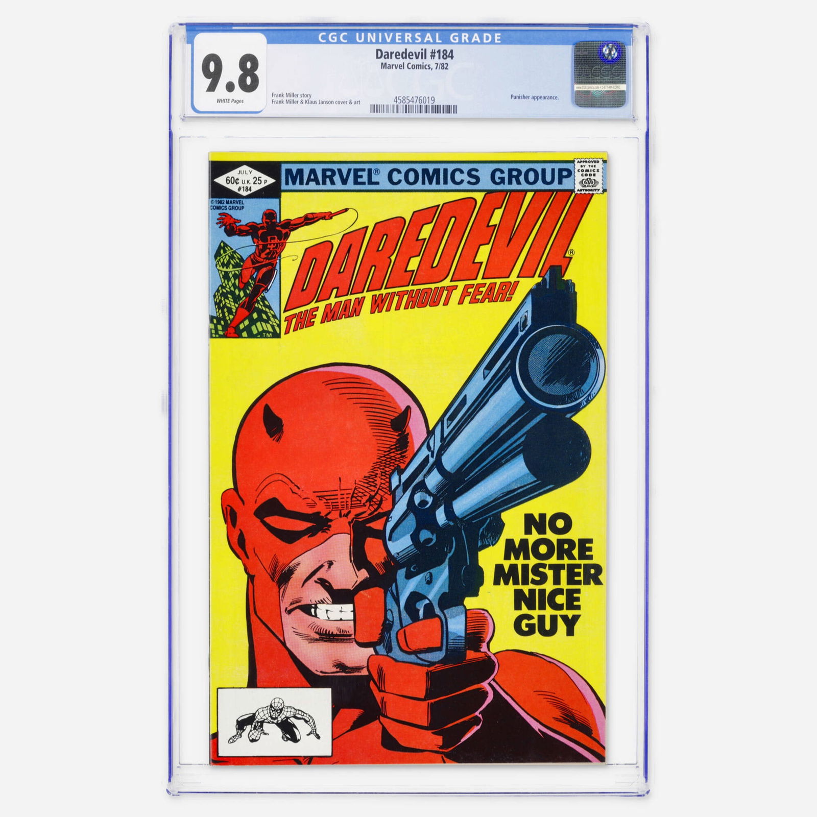 Marvel Comics Daredevil #184 CGC 9.8 (1 of 2)