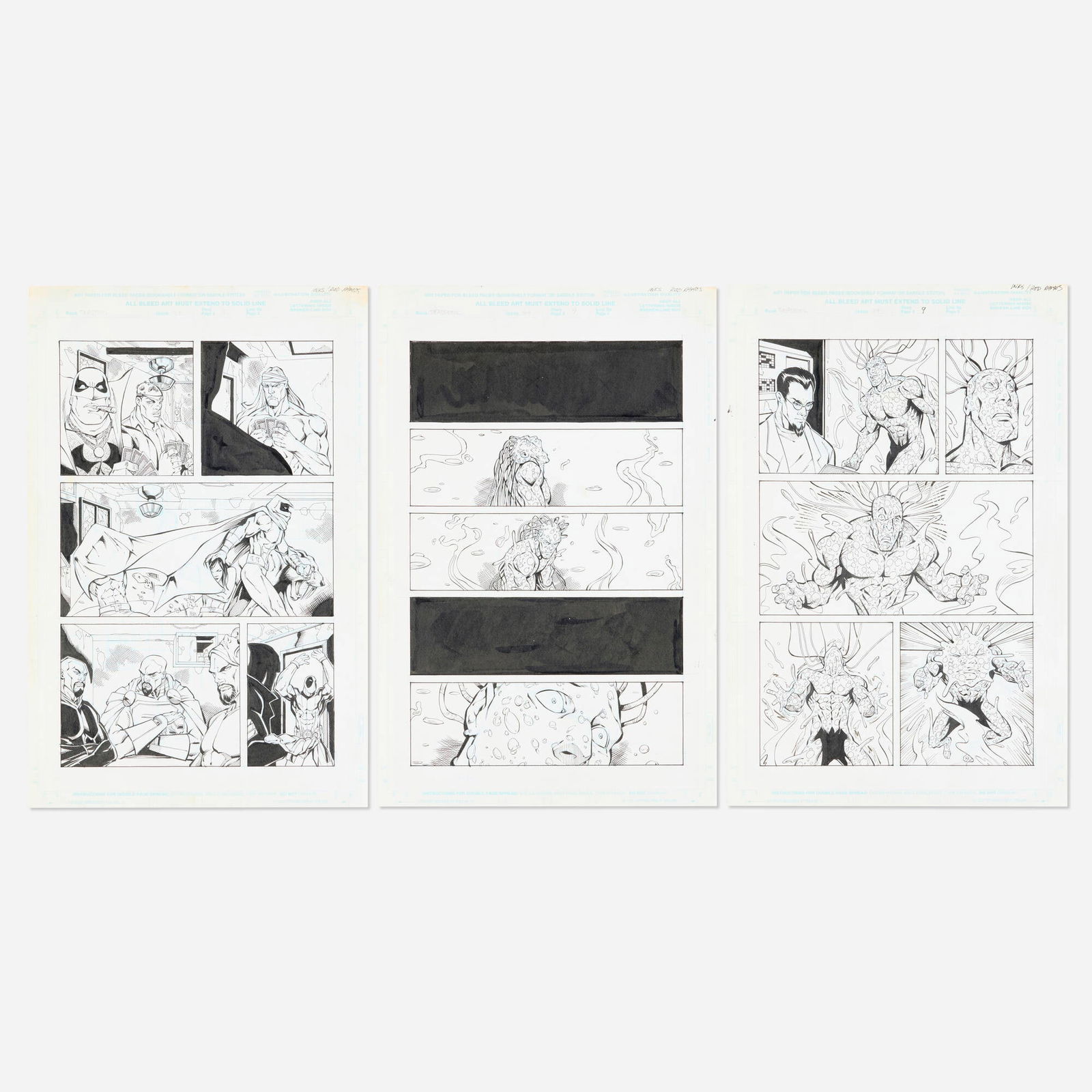 Gustavo Vazquez and Rodney Ramos, Deadpool (1997-2002) #34 Story Pages 3, 7, and 9 Original Art (1 of 1)