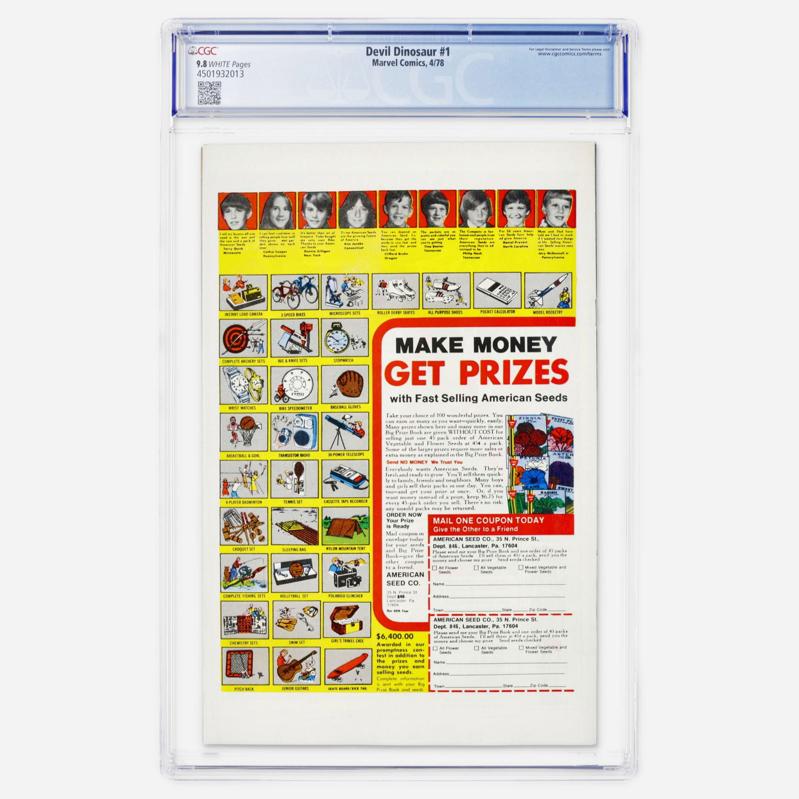 Marvel Comics Devil Dinosaur #1 CGC 9.8 - 2