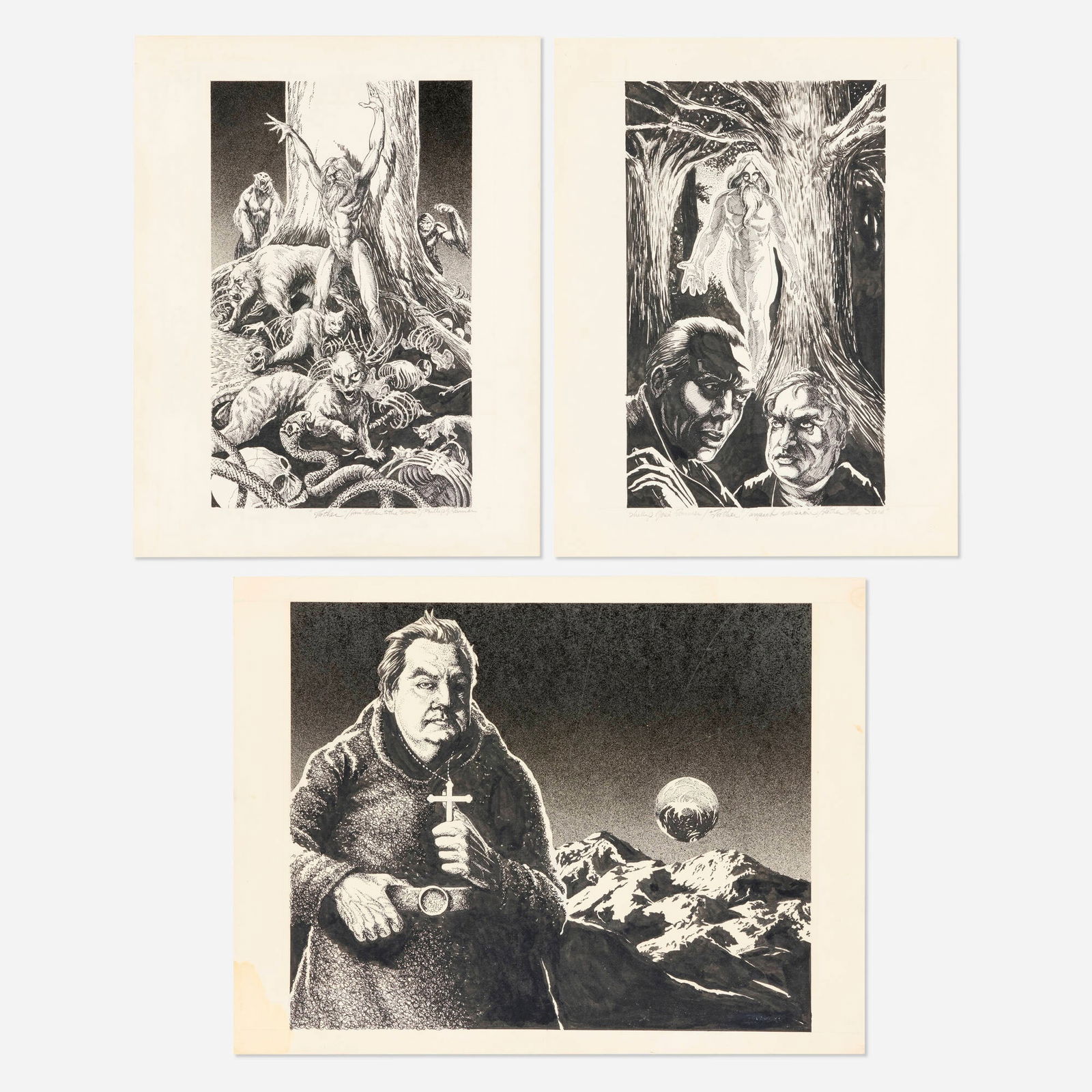 Rick DeMarco, Group of 3 Chapter Illustrations 'Father to the Stars' Original Art (1 of 1)