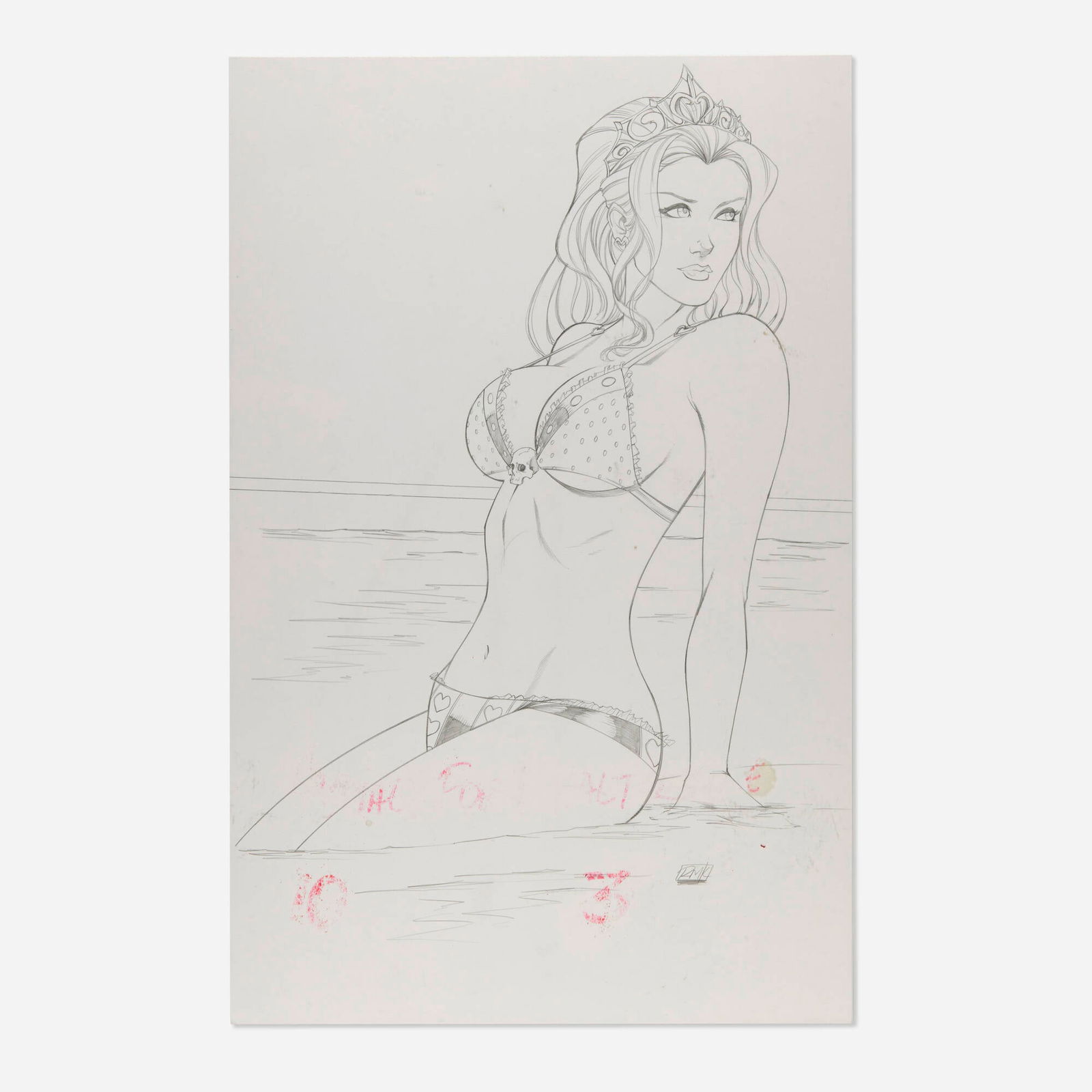 Ryan Kincaid, Grimm Fairy Tales: Cinderella Unpublished Cover Original Art (Zenescope): Ryan Kincaid Grimm Fairy Tales: Cinderella Unpublished Cover Original Art (Zenescope) pencil on Bristol board 17 h x 11 w in (43 x 28 cm) Condition Notes: Art is in overall excellent conidtion 