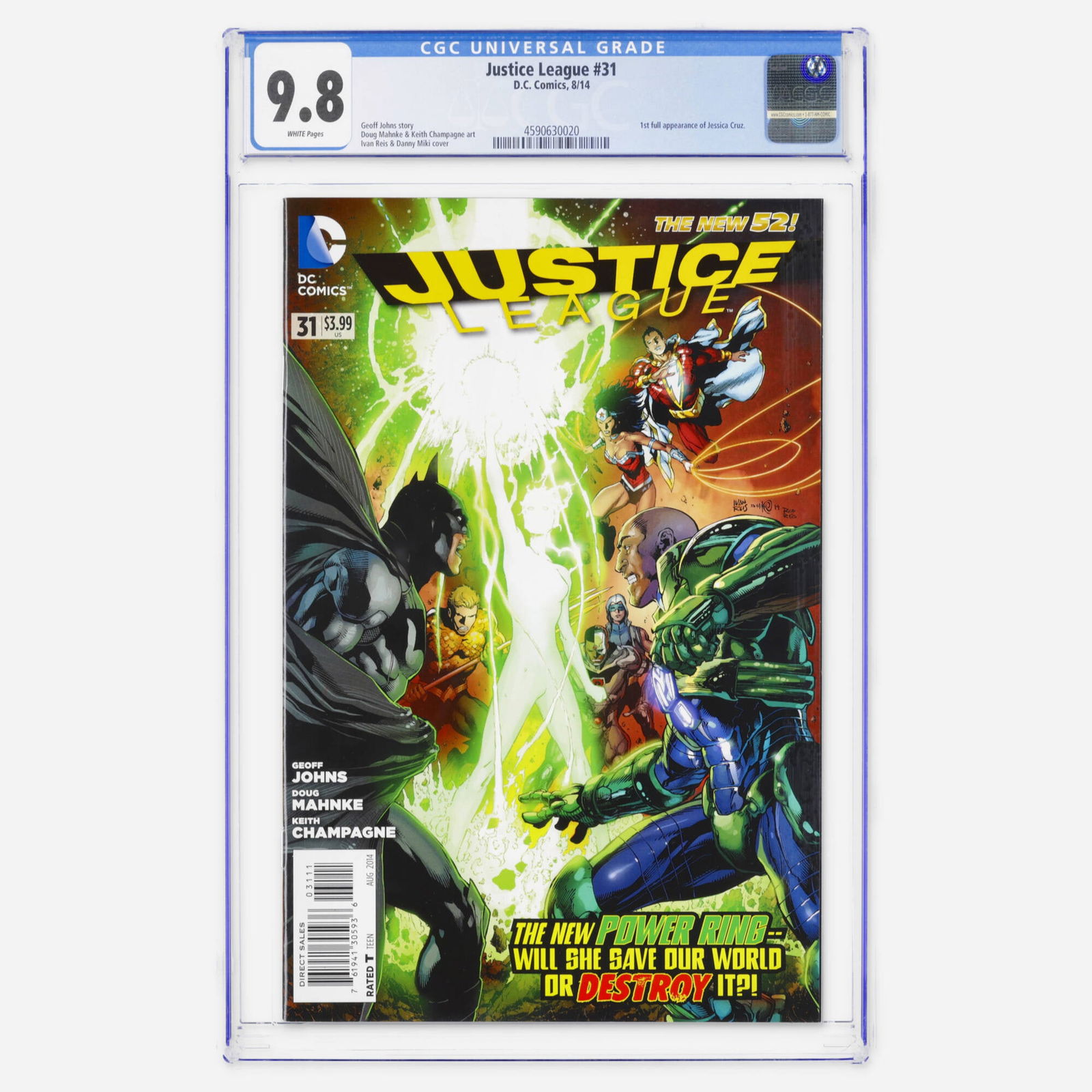 DC Comics Justice League #31 CGC 9.8 (1 of 2)