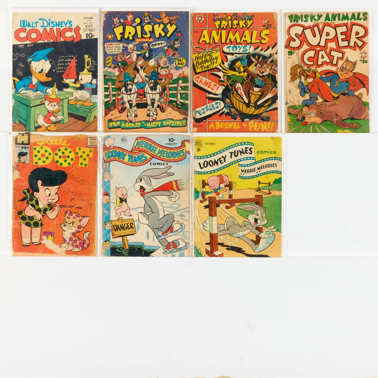 7 Golden Age Mixed Publisher Humor and Funny Animal Group (1 of 1)