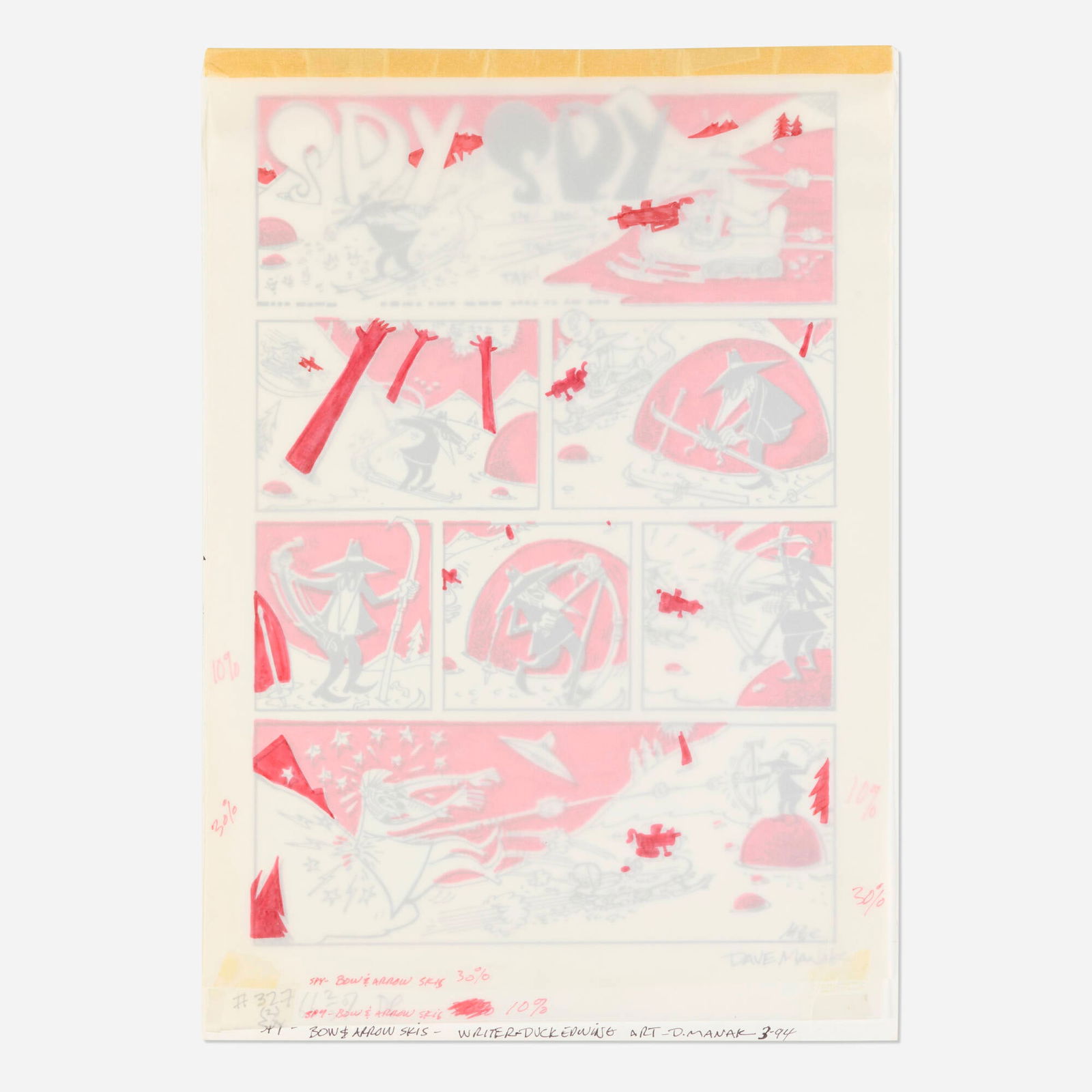 Dave Manak, Mad Magazine #327 "Spy vs. Spy" Original Art (EC, 1993) (1 of 3)