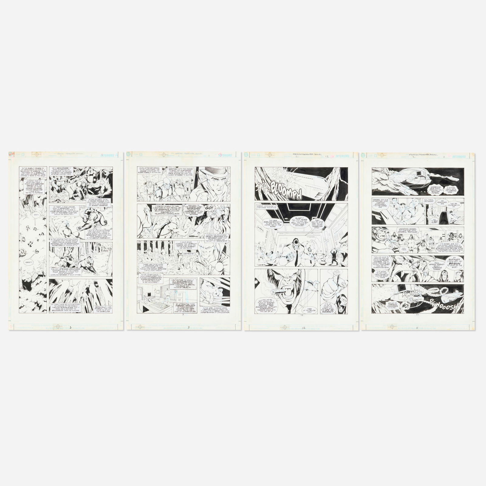 Gustavo Vazquez Claude St. Aubin Martian Manhunter Annual Vol 2 #2 Story Pages 1, 3, 11, 12 Original (1 of 1)