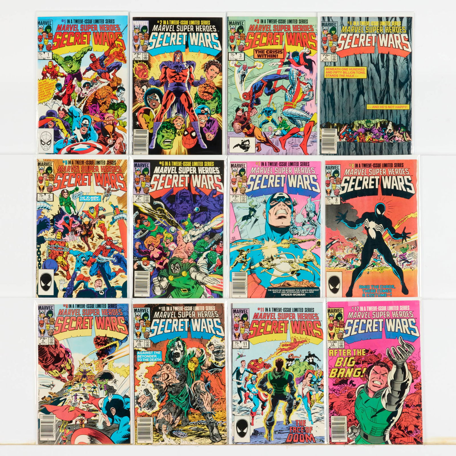 12 Marvel Comics Marvel Super Heroes Secret Wars #1-#12 Complete Group (1 of 1)