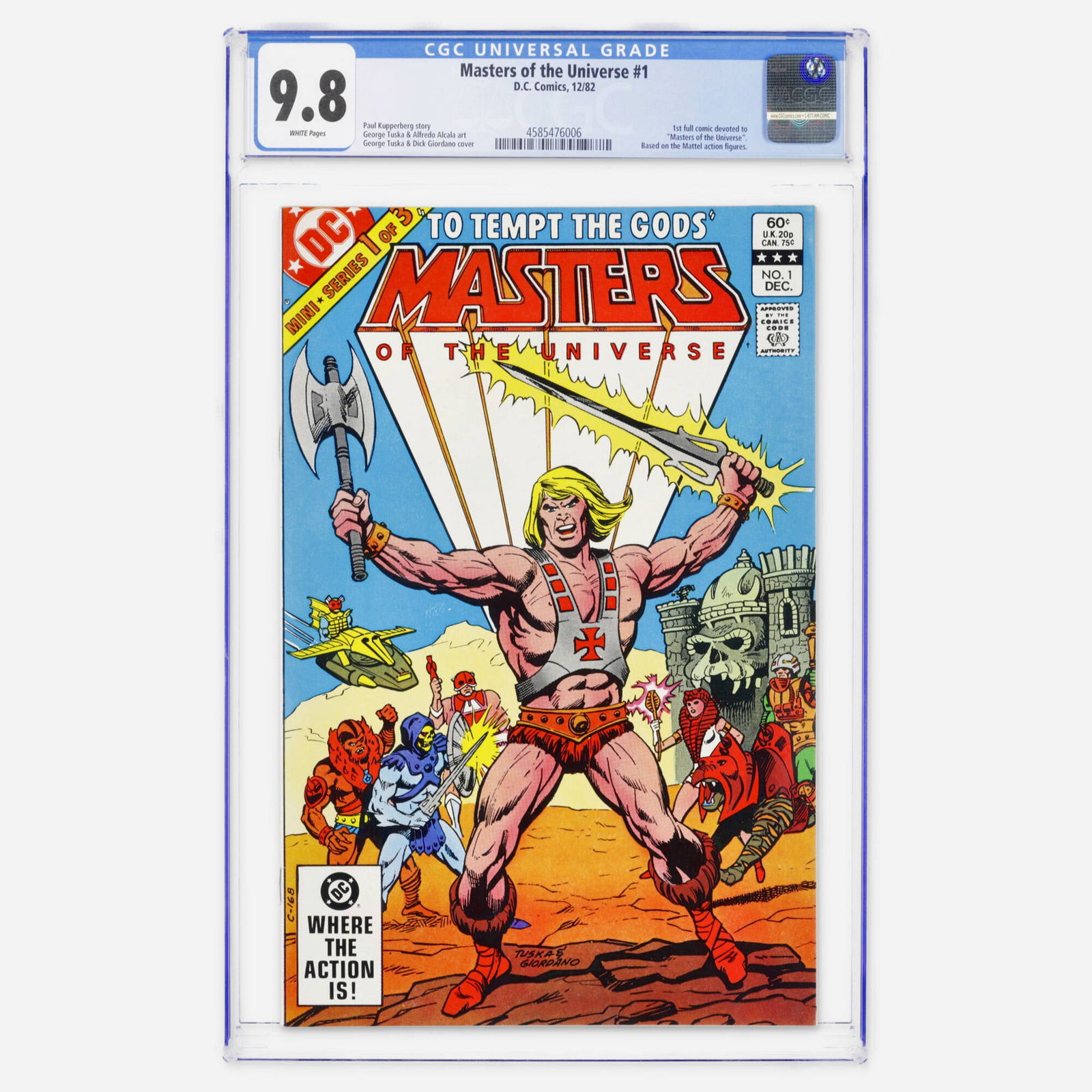 DC Comics Masters of the Universe #1 CGC 9.8 (1 of 2)