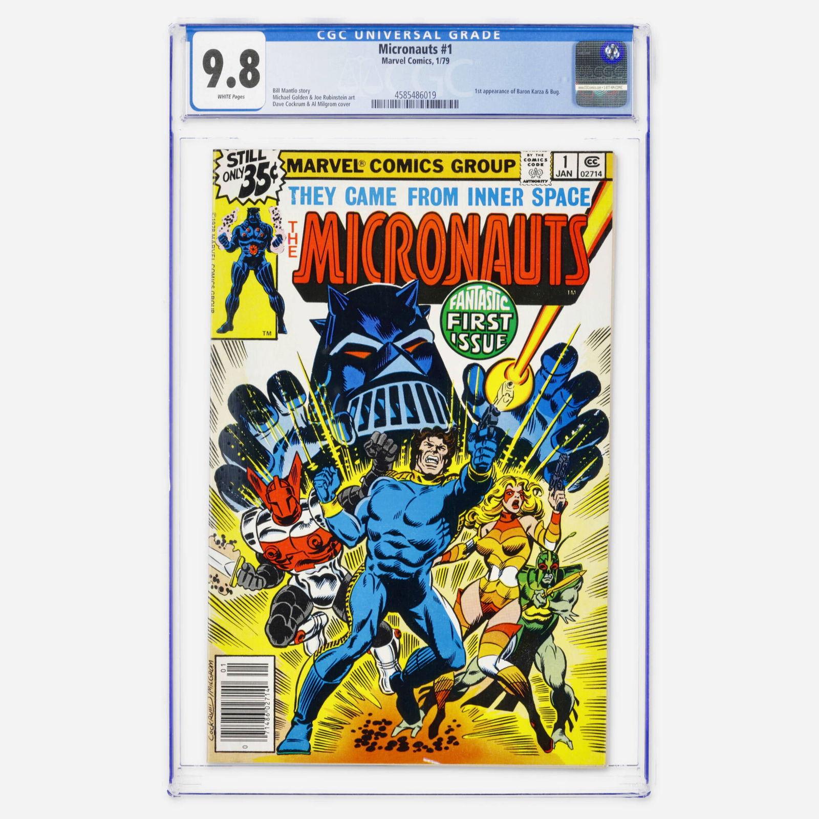 Marvel Comics Micronauts #1 CGC 9.8 (1 of 2)