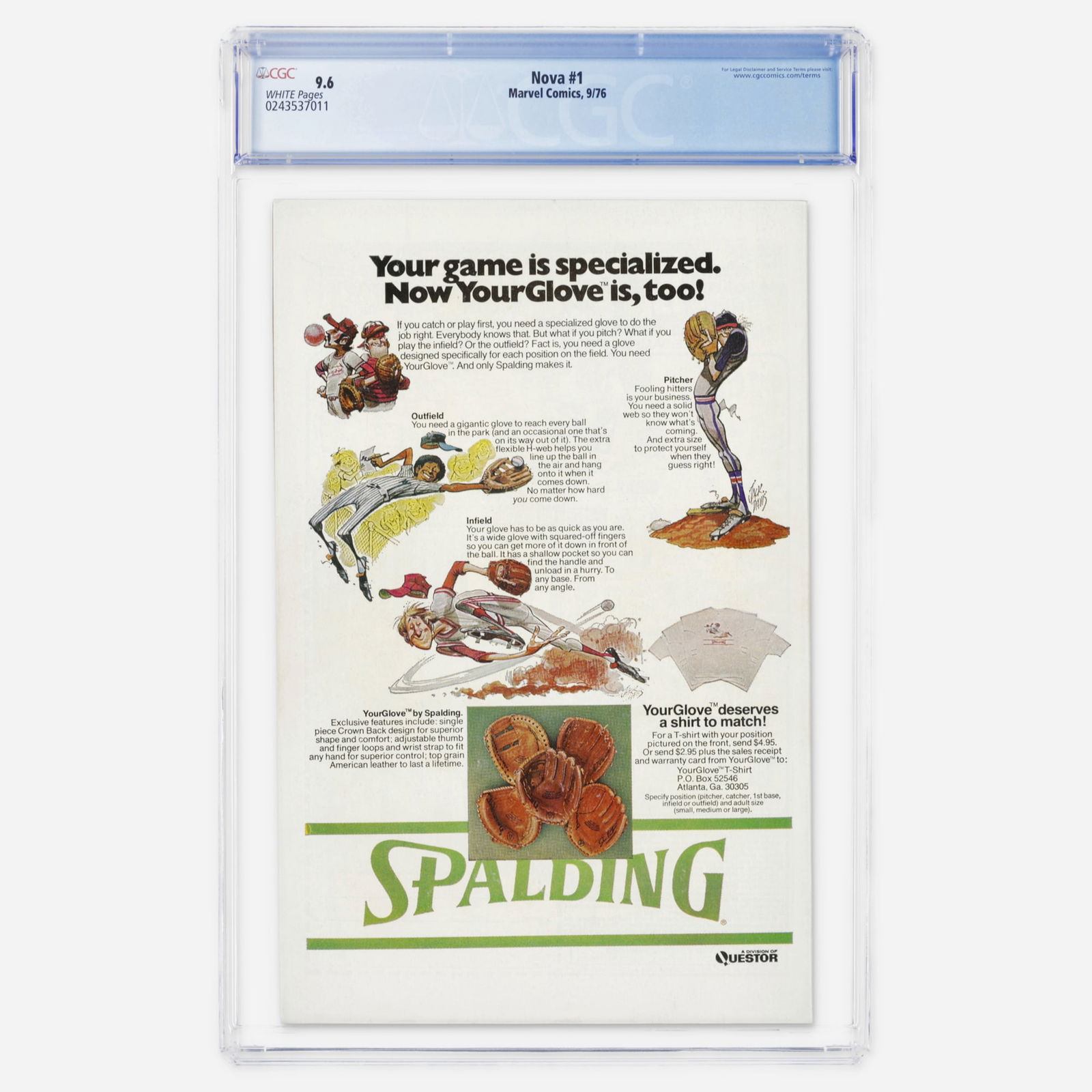 Marvel Comics Nova #1 CGC 9.6 - 2