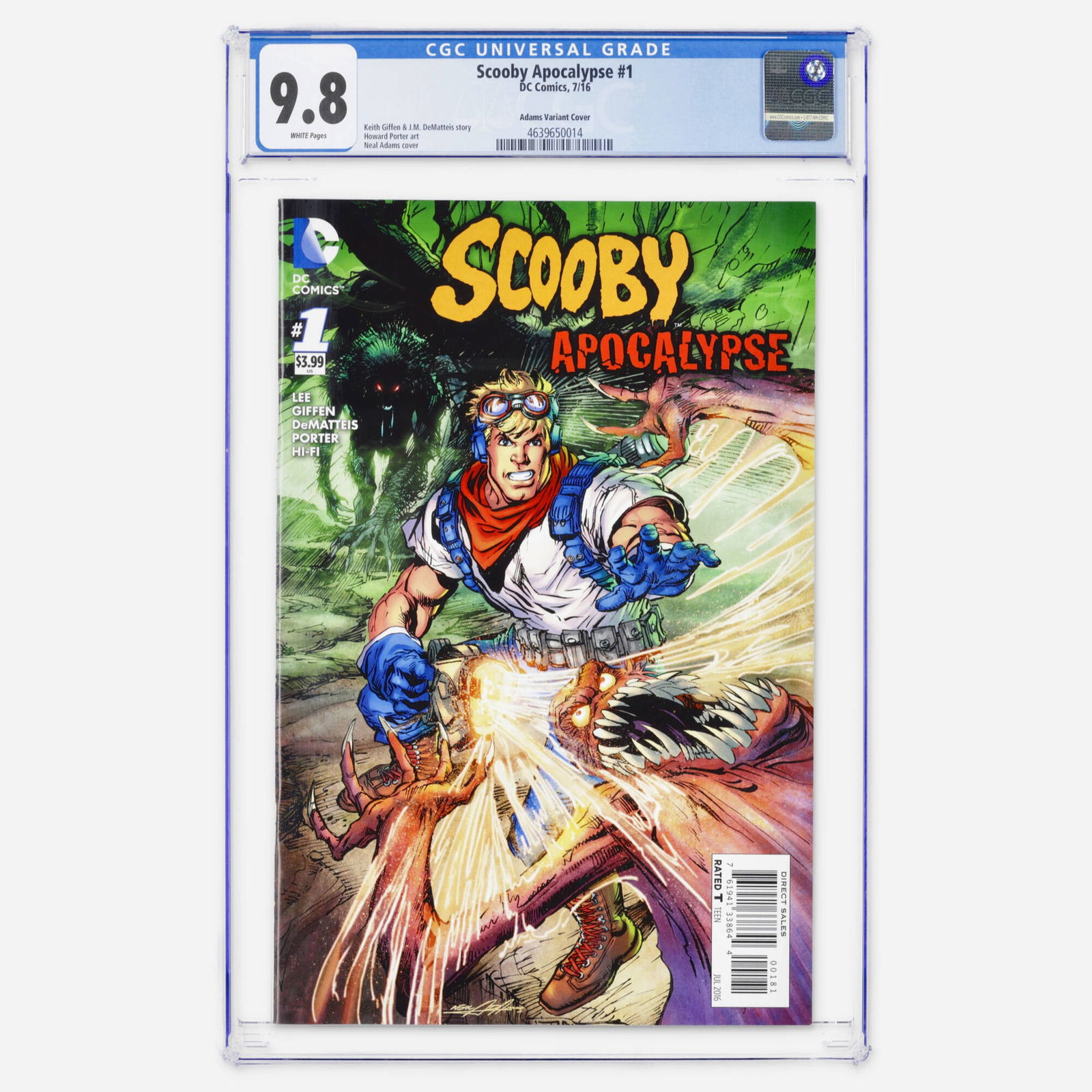 DC Comics Scooby Apocalypse #1 CGC 9.8 Adams Variant (1 of 2)