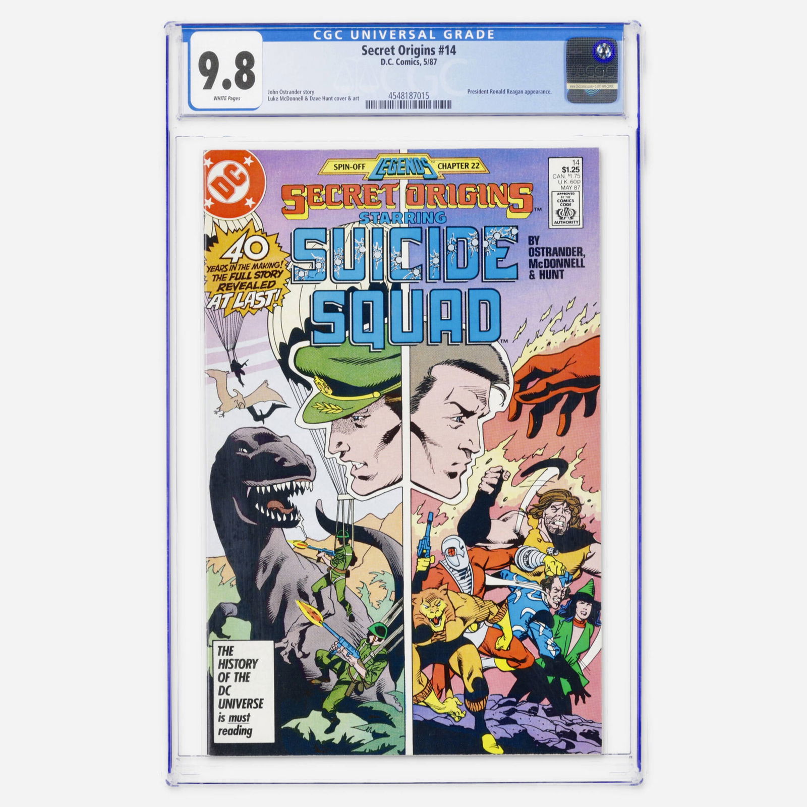 DC Comics Secret Origins #14 CGC 9.8 (1 of 2)