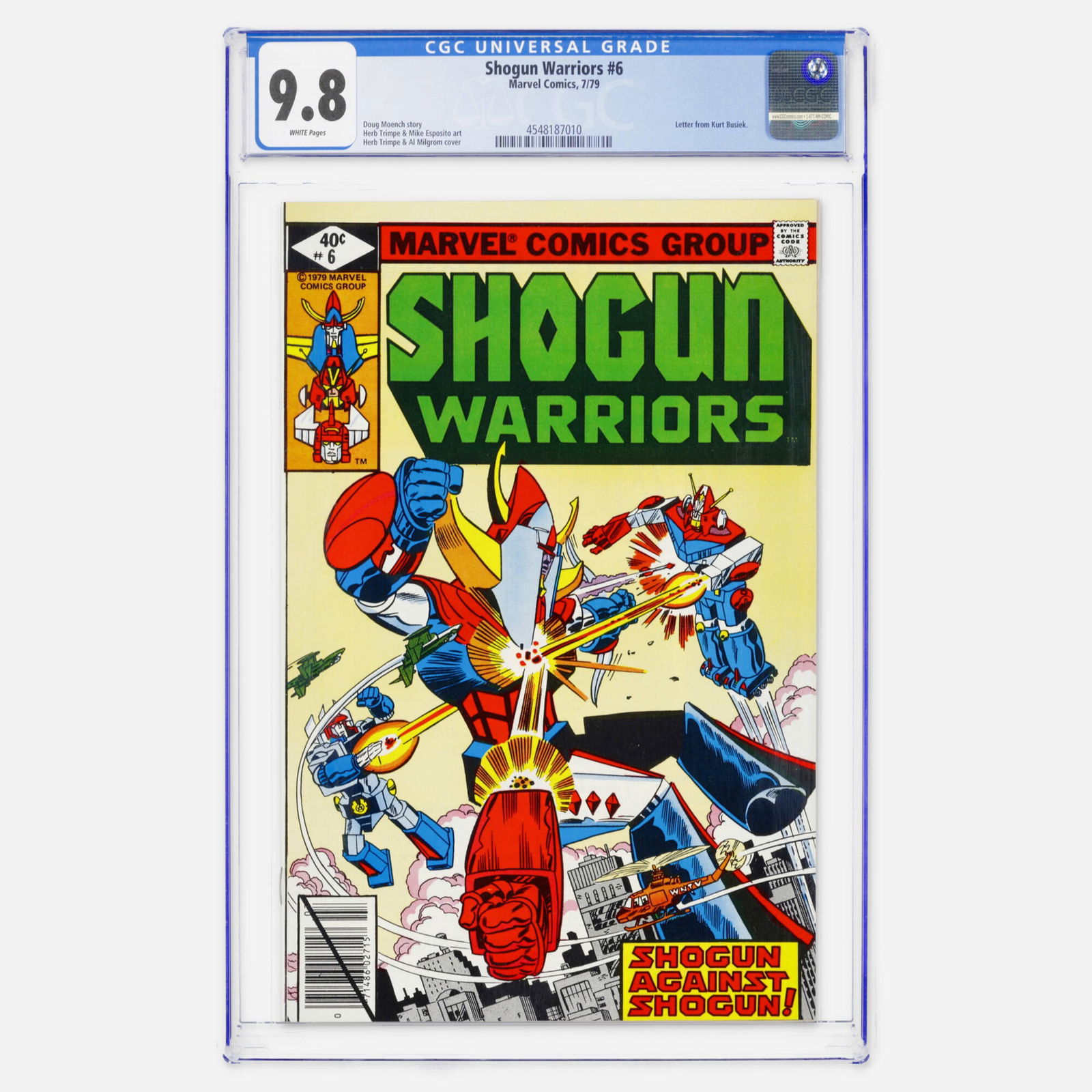 Marvel Comics Shogun Warriors #6 CGC 9.8 (1 of 2)