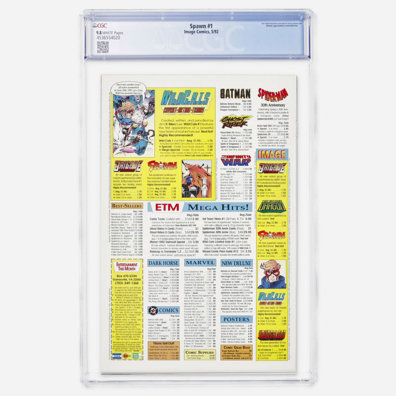 Image Comics Spawn #1 CGC 9.8 - 2