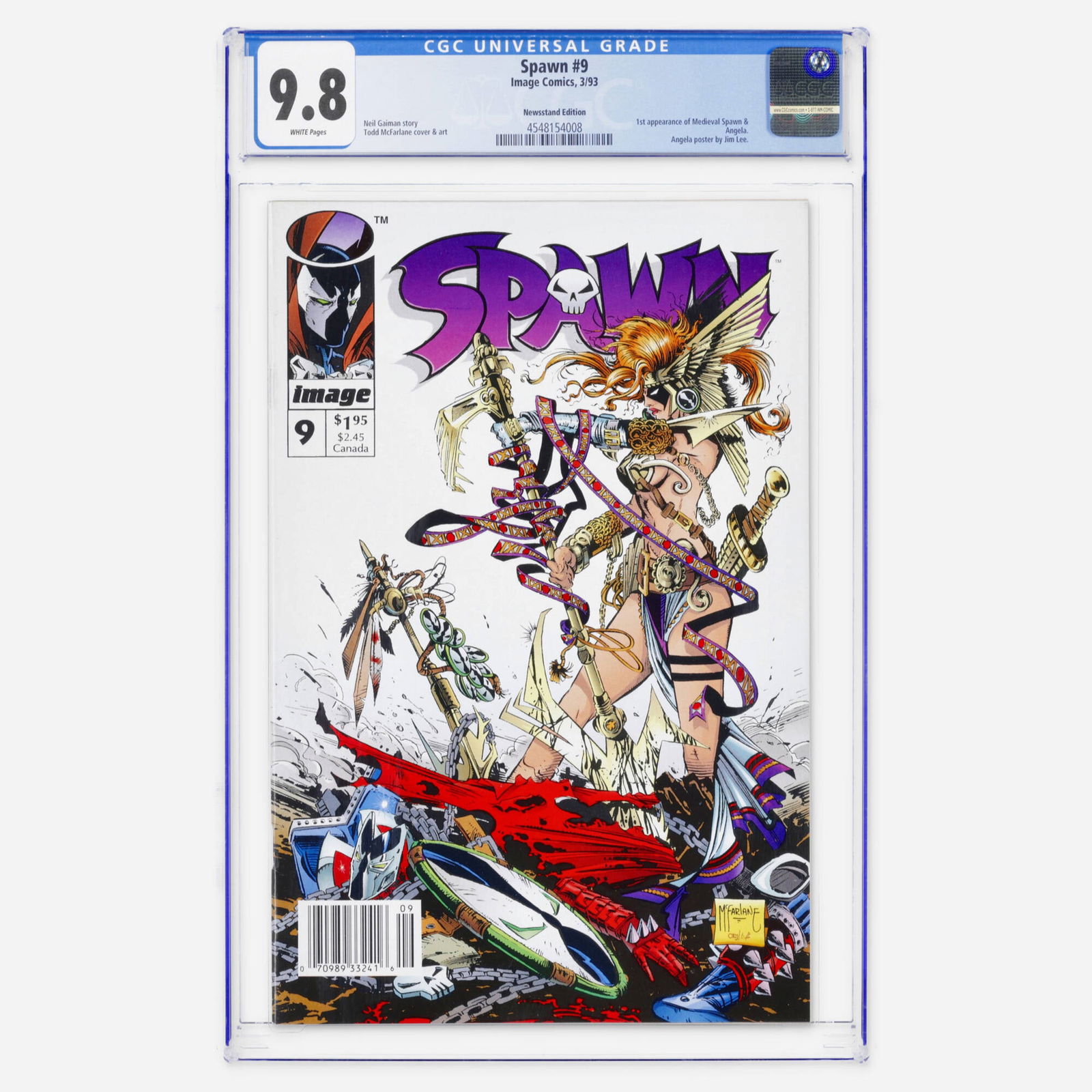 Image Comics Spawn #9 CGC 9.8 Newsstand (1 of 2)