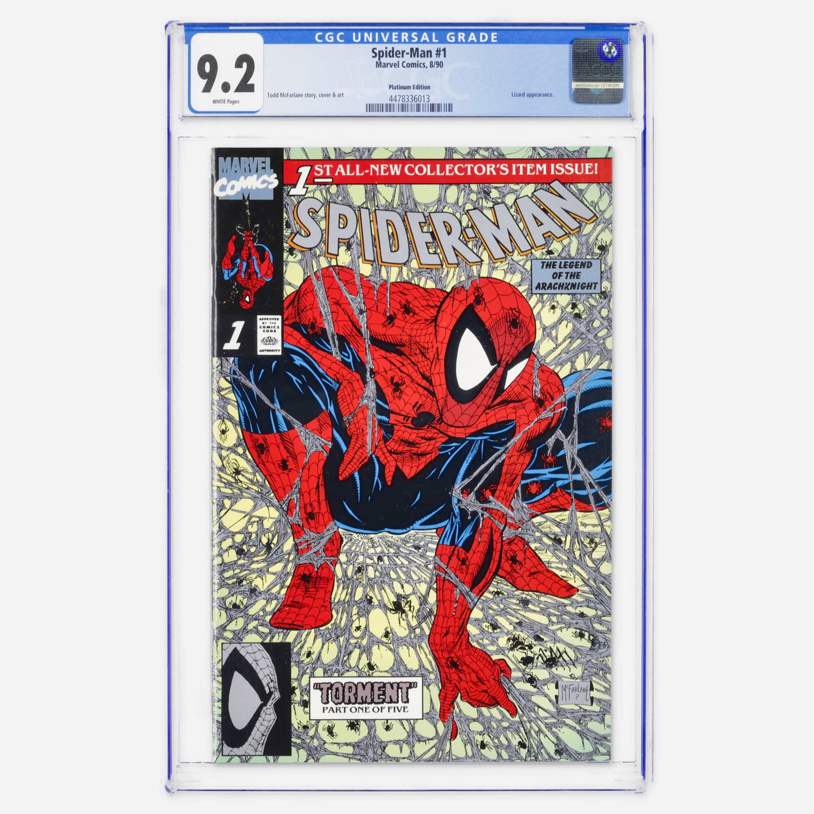 Marvel Comics Spider-Man #1 CGC 9.2 Platinum Editin (1 of 2)