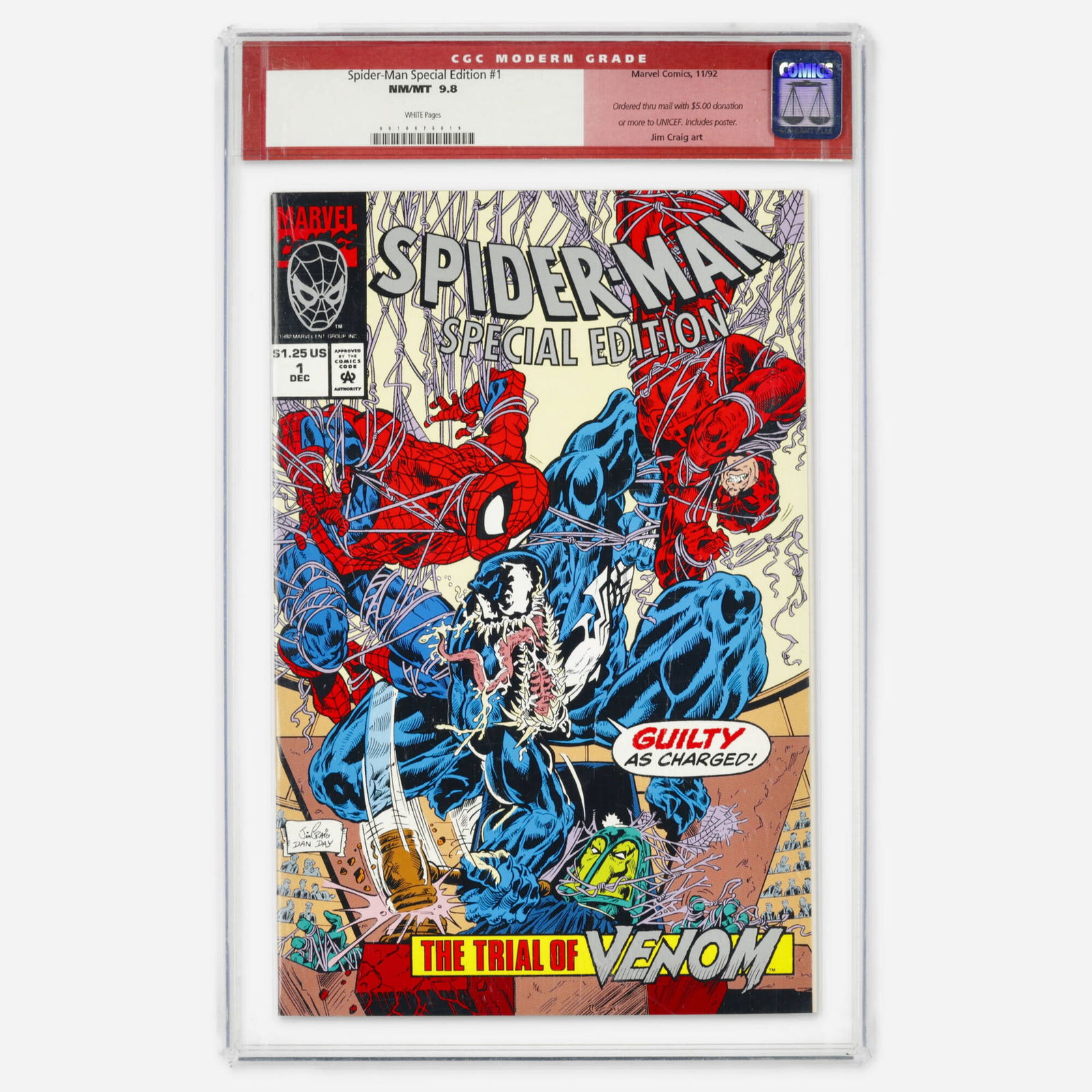Marvel Comics Spider-Man Special Edition #1 CGC 9.8 (1 of 2)
