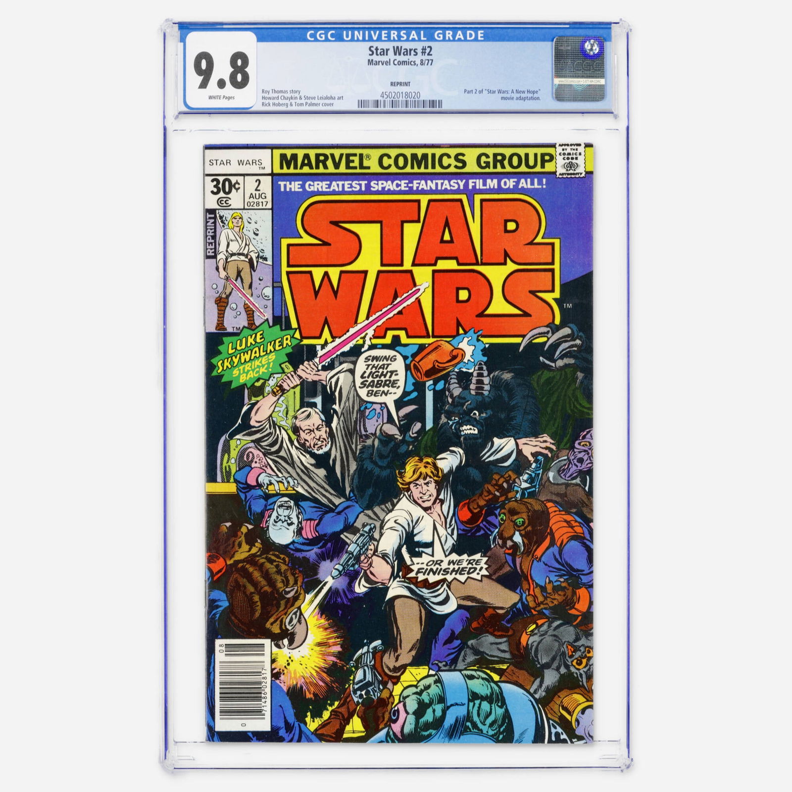 Marvel Comics Star Wars #2 CGC 9.8 Reprint (1 of 2)