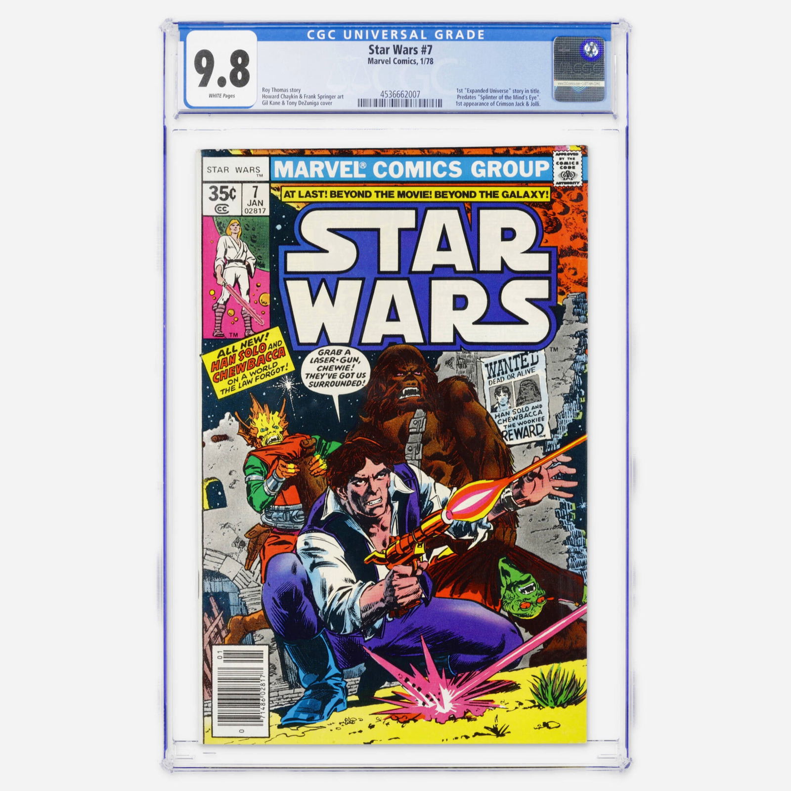Marvel Comics Star Wars #7 CGC 9.8 (1 of 2)