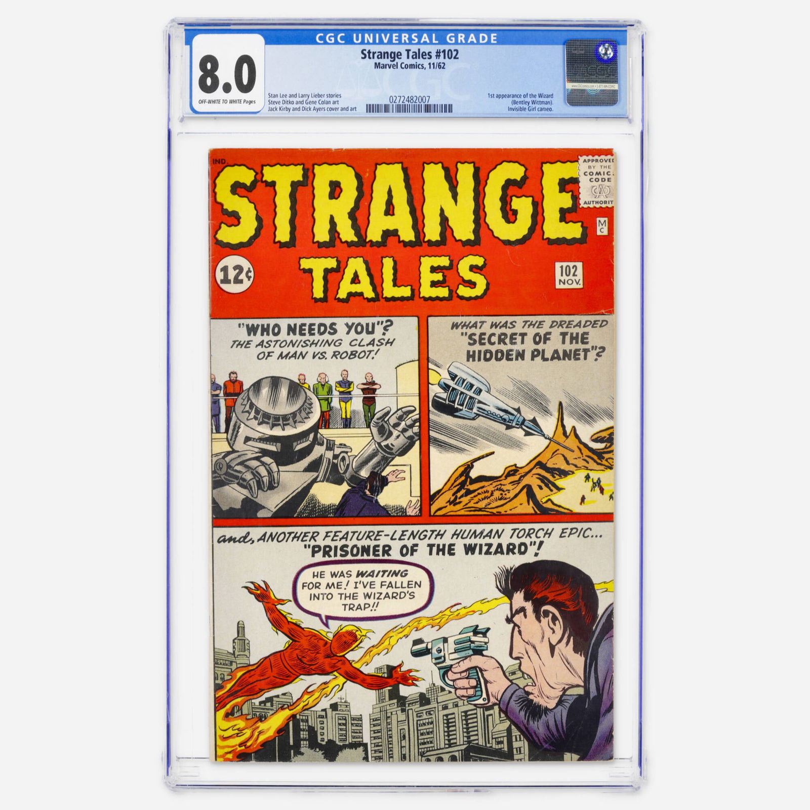 Marvel Comics Strange Tales #102 CGC 8.0 (1 of 2)