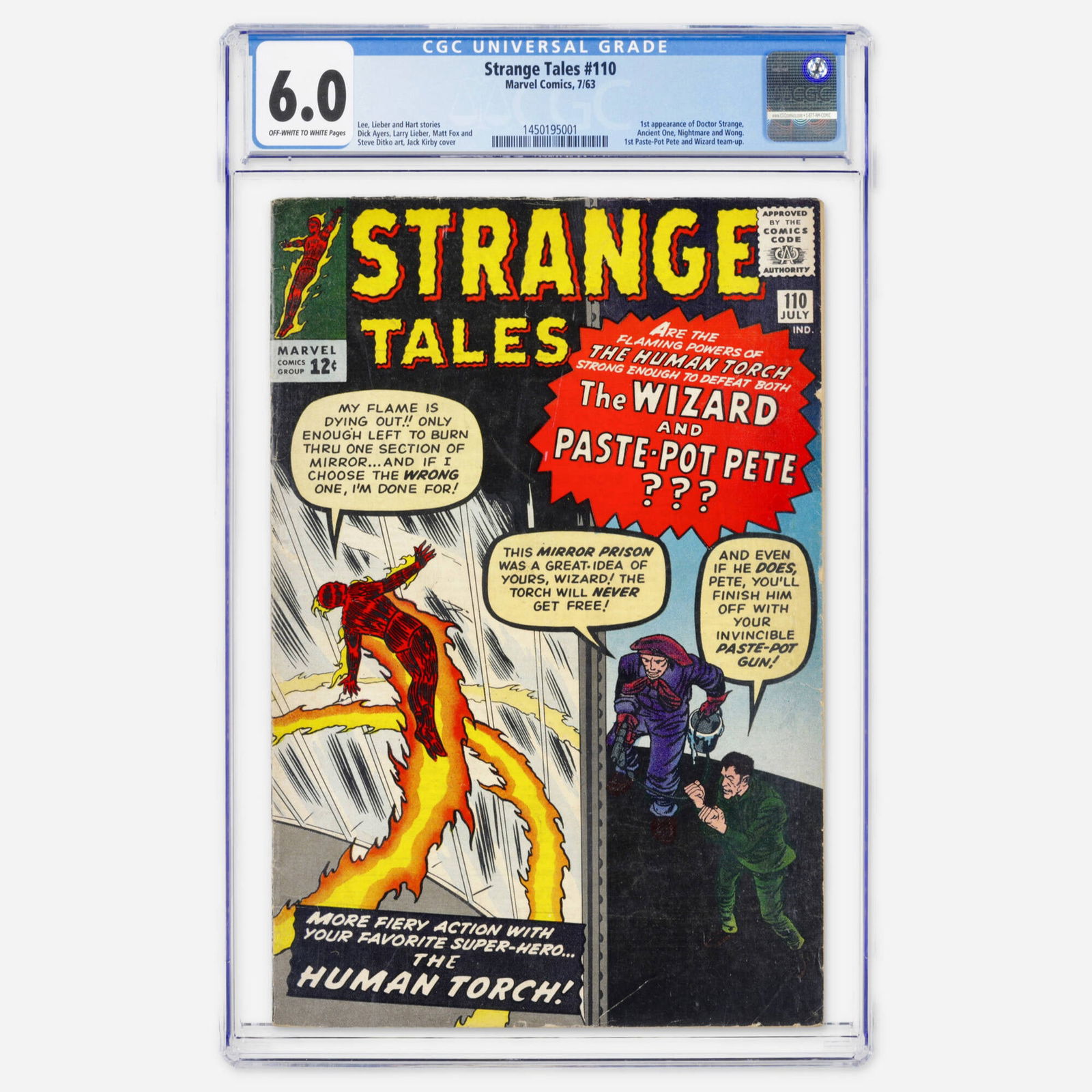 Marvel Comics Strange Tales #110 CGC 6.0 (1 of 2)