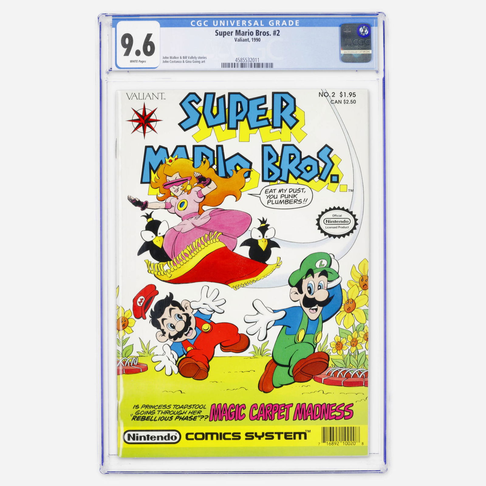 Valiant Super Mario Bros. #2 CGC 9.6 (1 of 2)