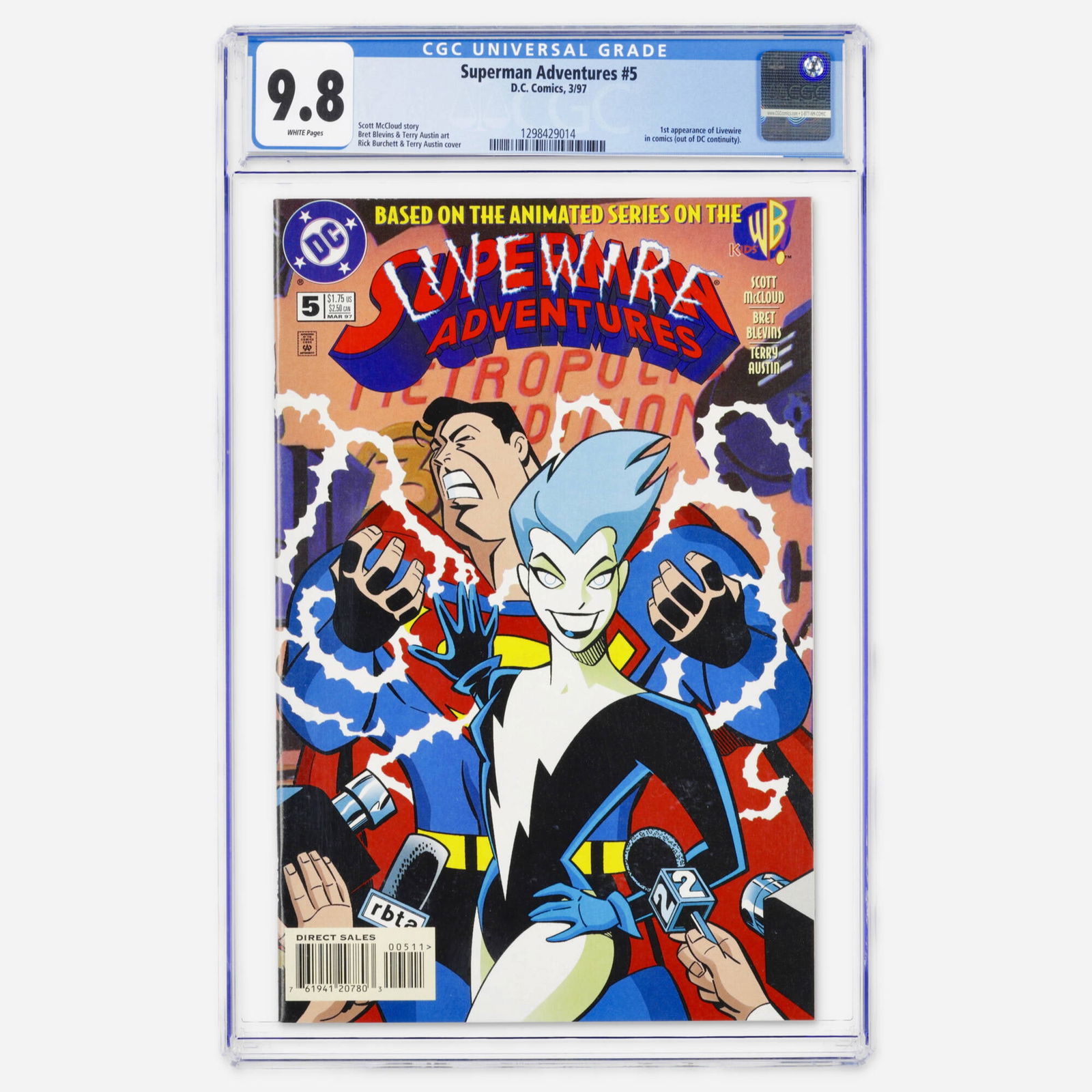 DC Comics Superman Adventures #5 CGC 9.8 (1 of 2)