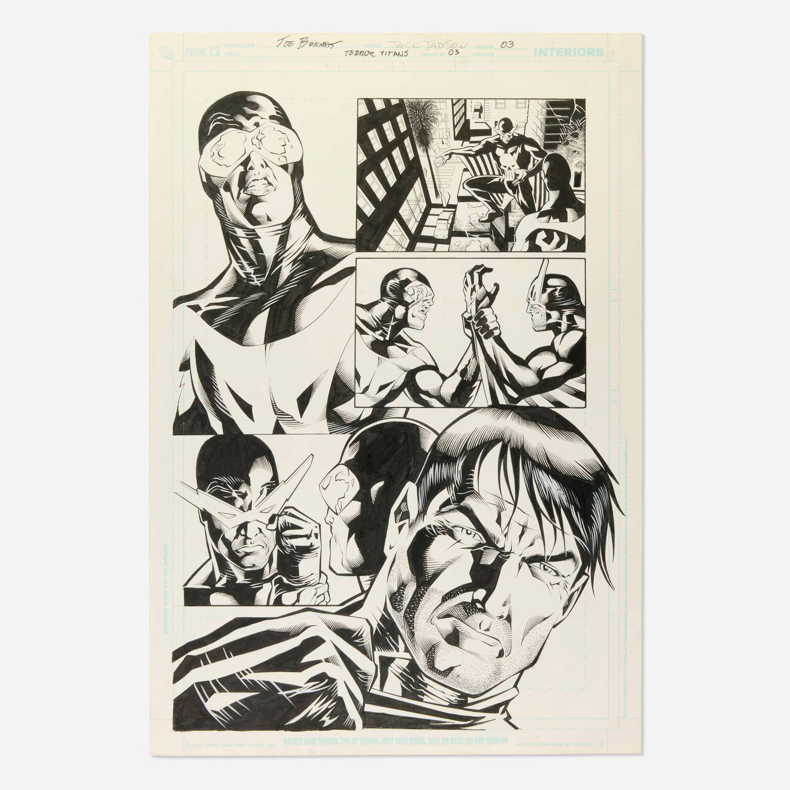 Joe Bennett and Jack Jadson, Terror Titans #3 Story Page 3 Original Art (DC Comics, 2009) (1 of 1)