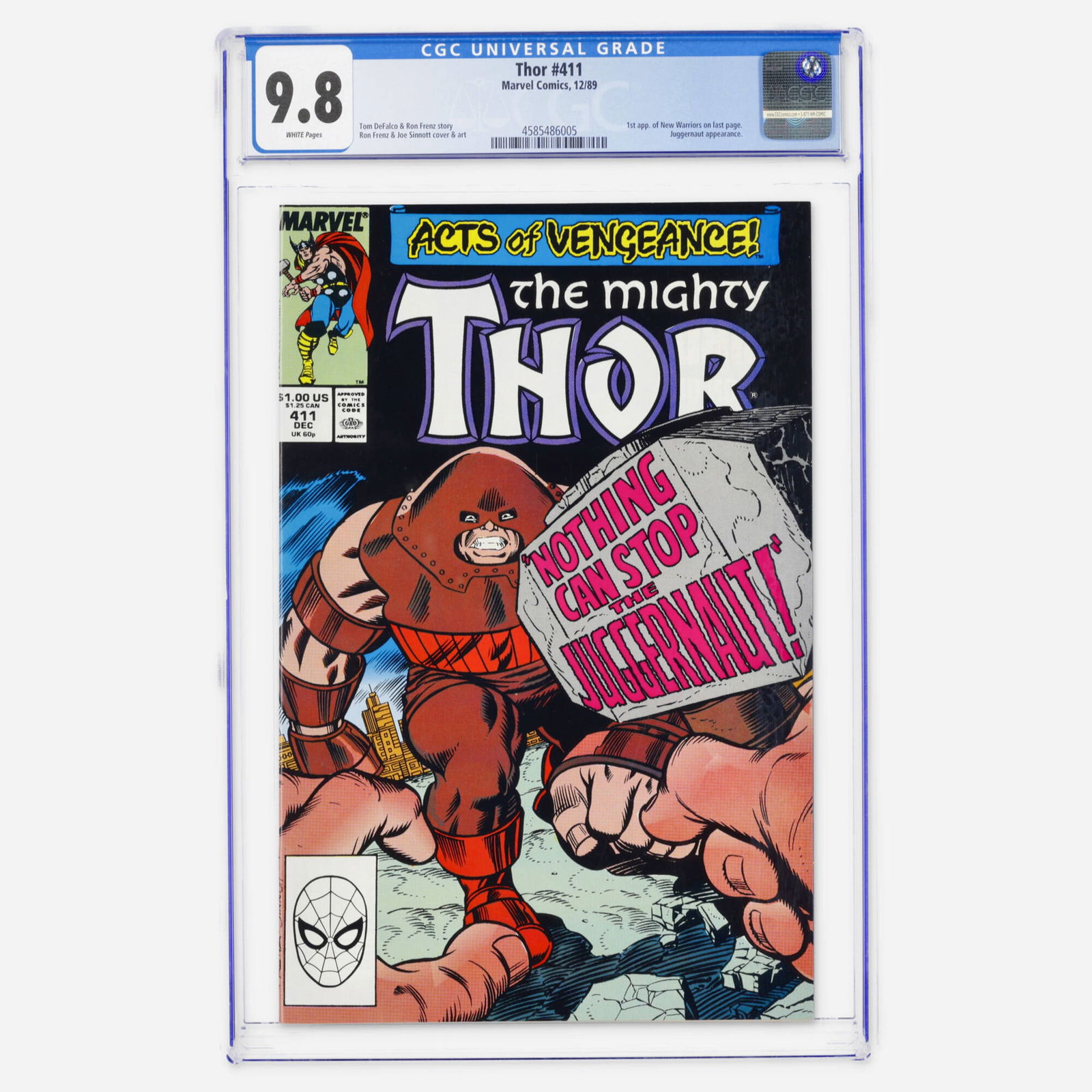 Marvel Comics Thor #411 CGC 9.8 (1 of 2)