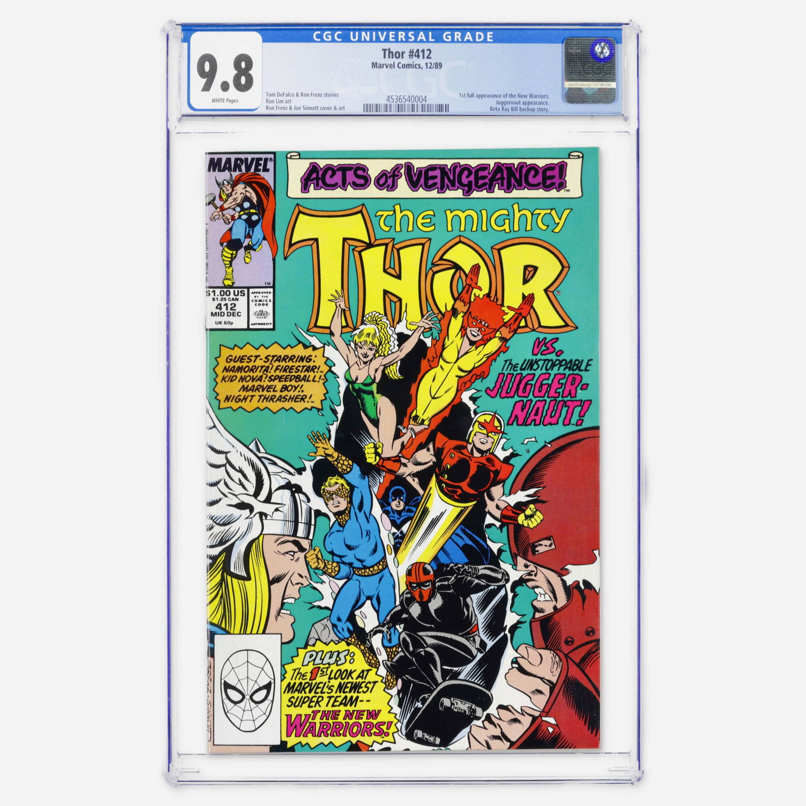 Marvel Comics Thor #412 CGC 9.8 (1 of 2)