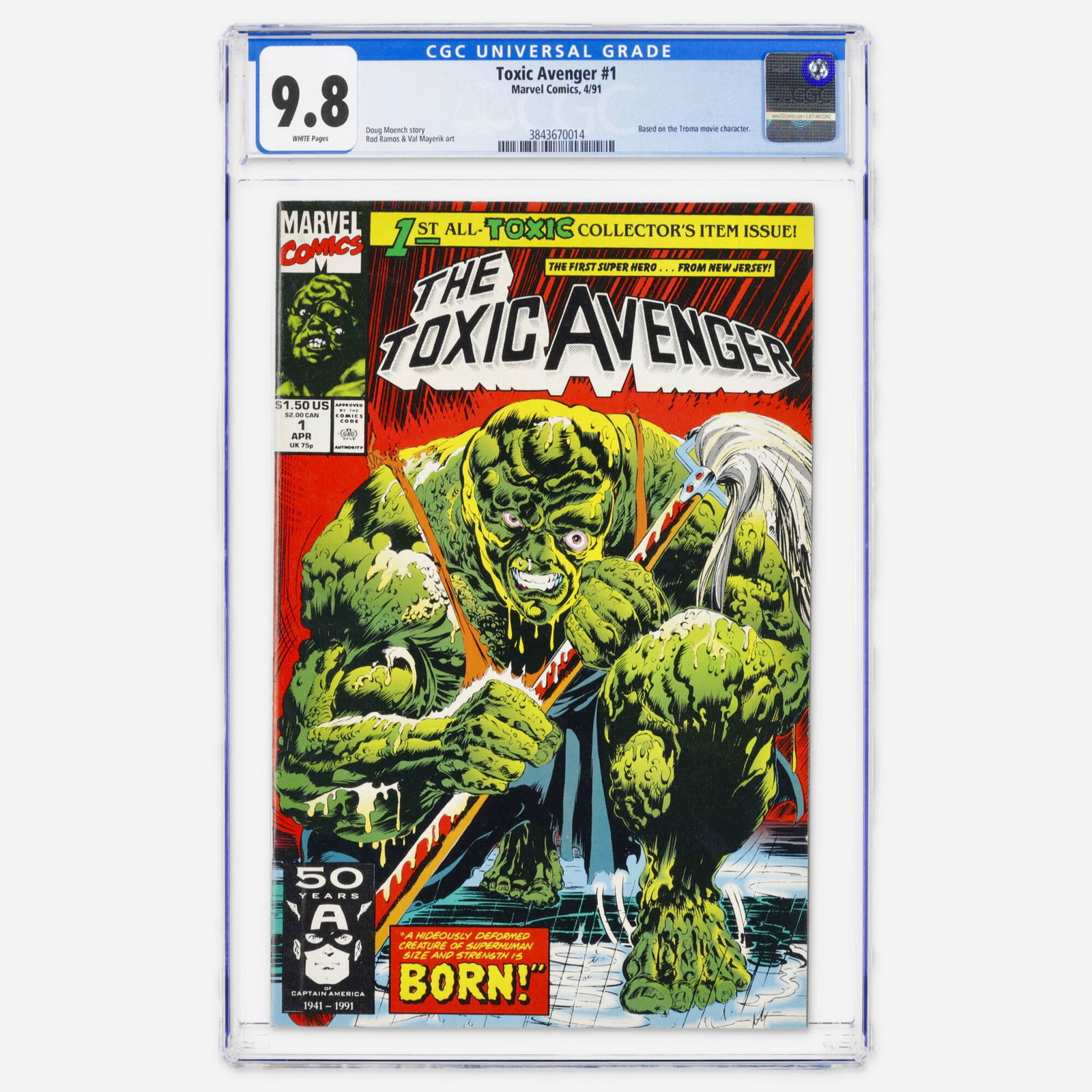 Marvel Comics Toxic Avenger #1 CGC 9.8 (1 of 2)
