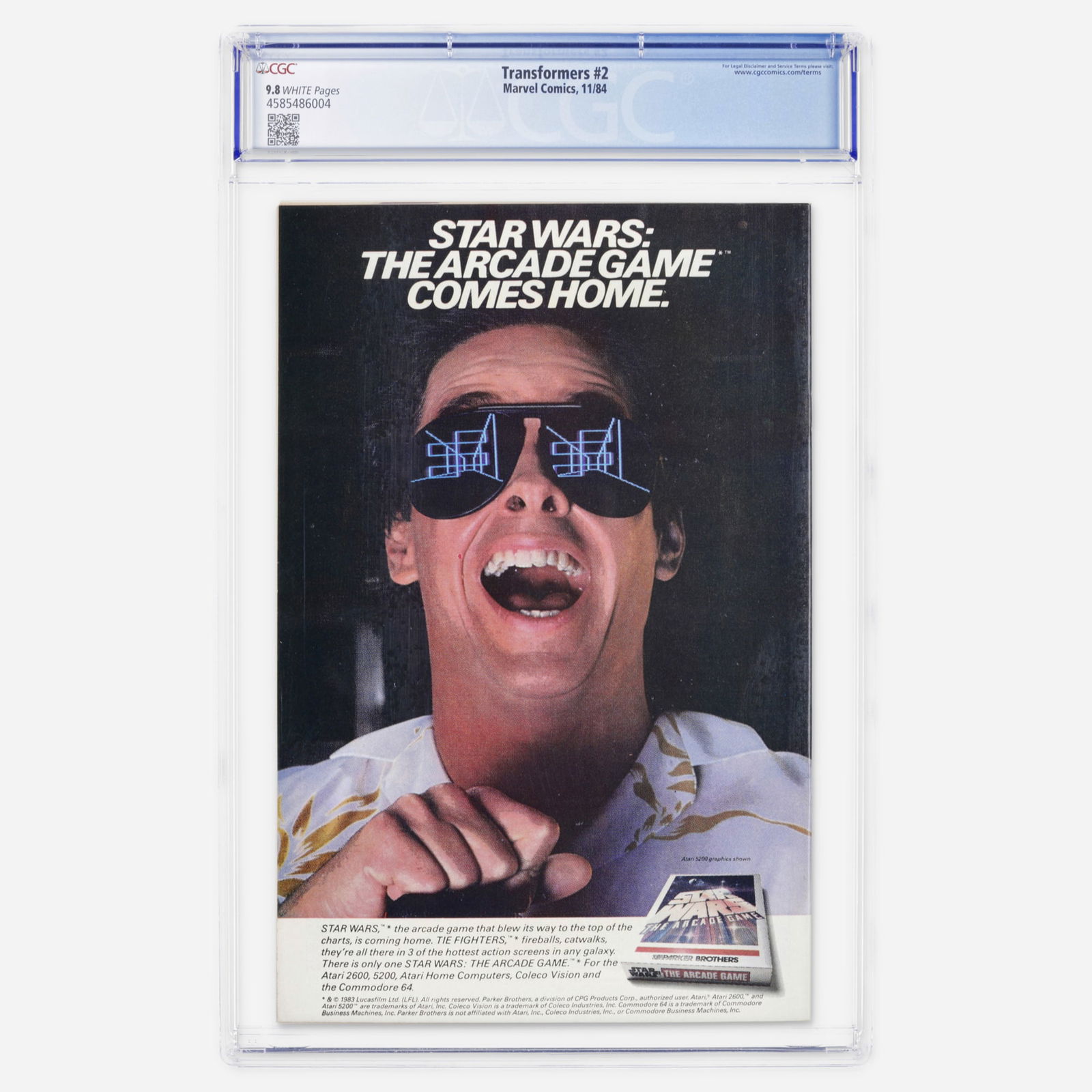 Marvel Comics Transformers #2 CGC 9.8 - 2