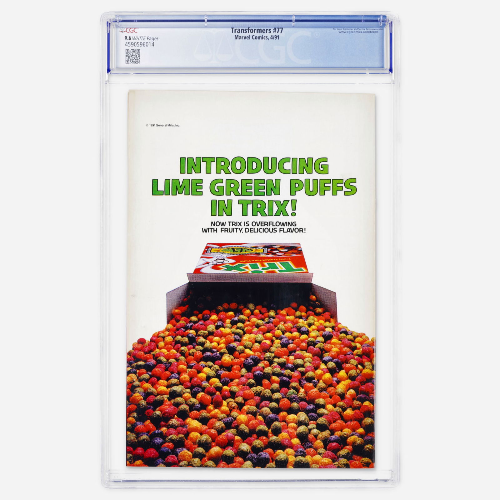 Marvel Comics Transformers #77 CGC 9.6 - 2