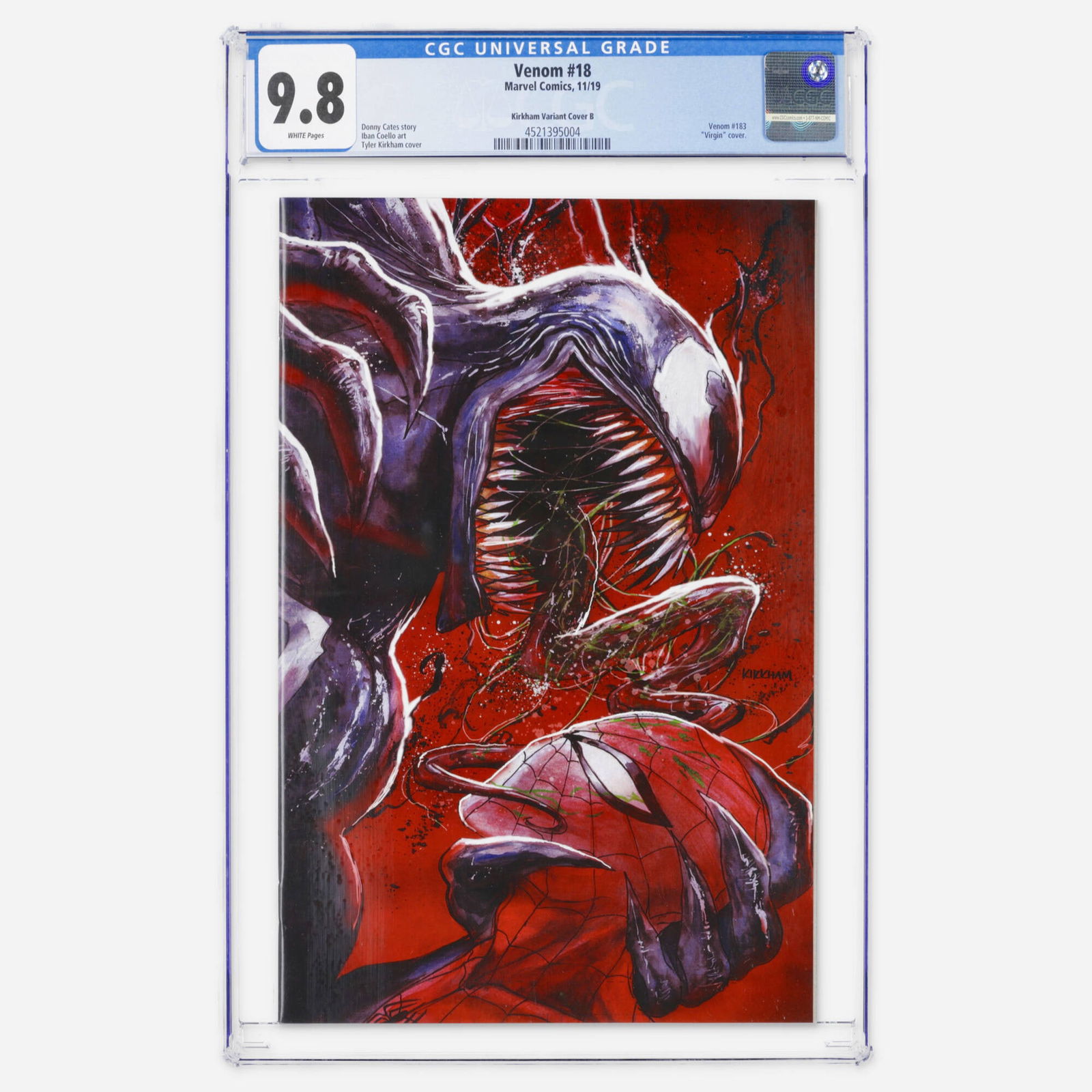 Marvel Comics Venom #18 CGC 9.8 Kirkham Variant (1 of 2)