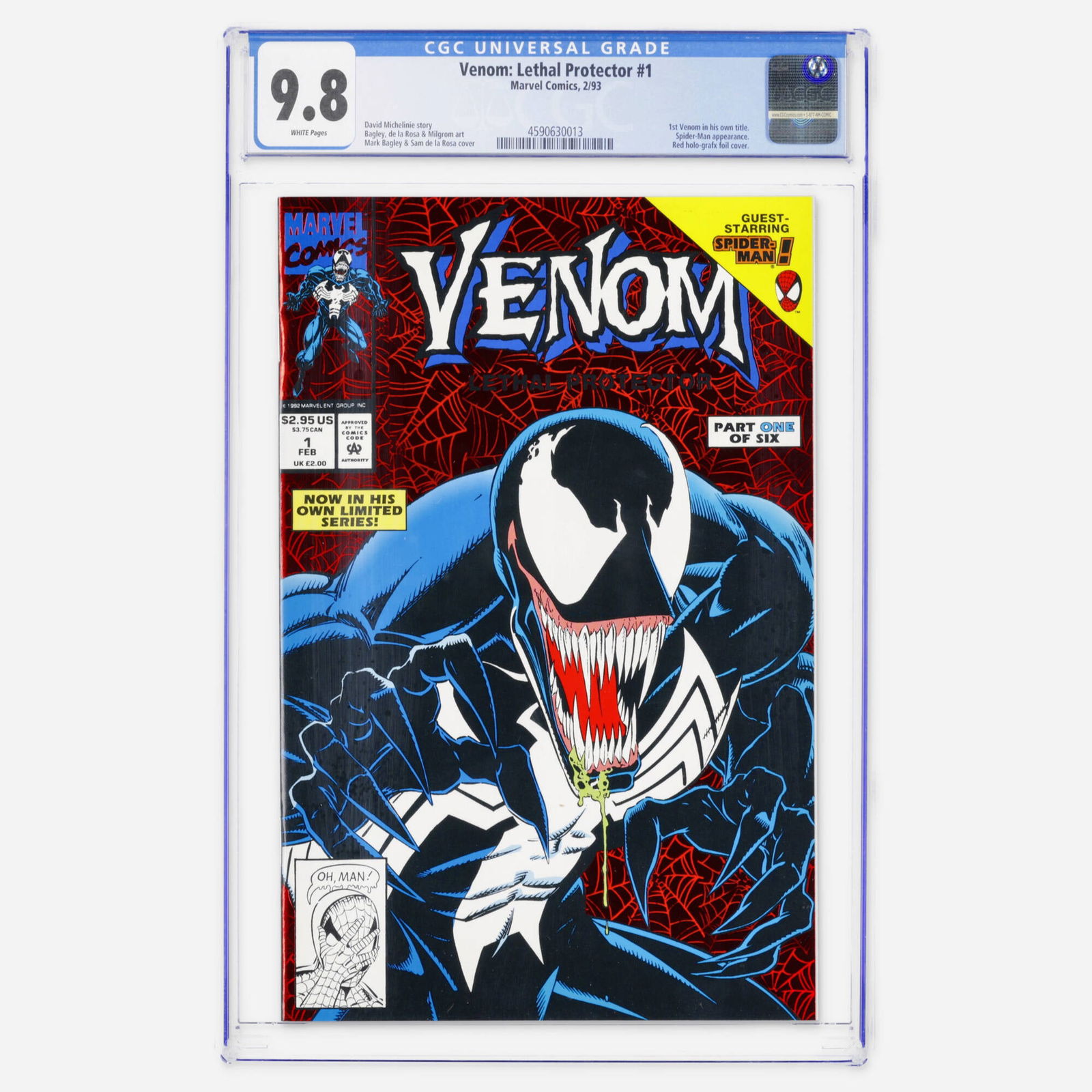 Marvel Comics Venom: Lethal Protector #1 CGC 9.8 (1 of 2)