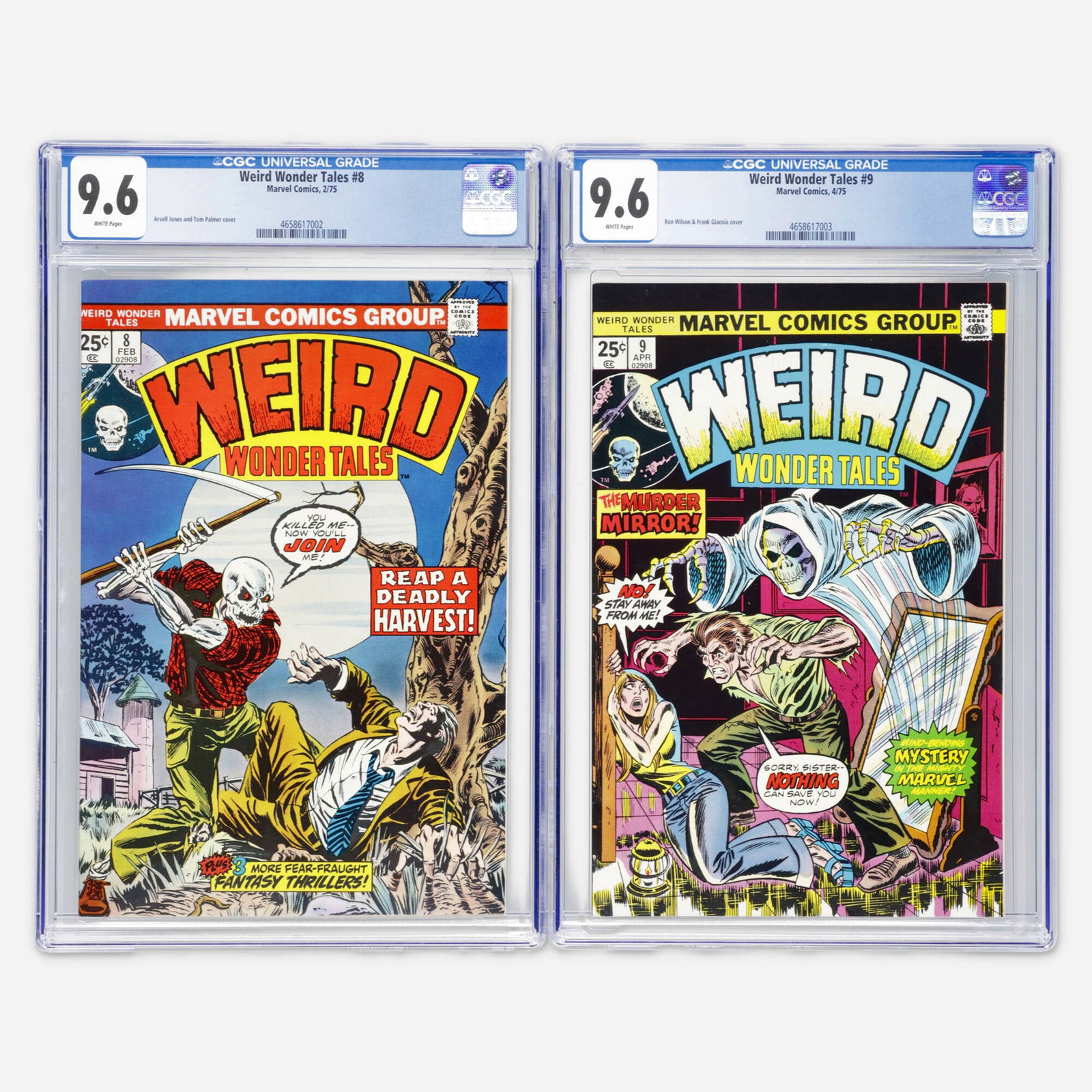 2 Marvel Comics Weird Wonder Tales #8 and #9 CGC 9.6 Group (1 of 2)