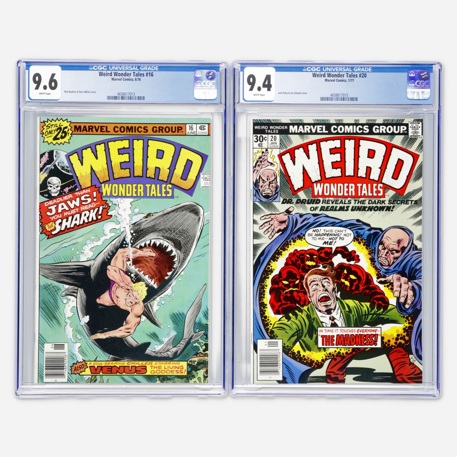 2 Marvel Comics Weird Wonder Tales #16 and #18 CGC Group (1 of 2)
