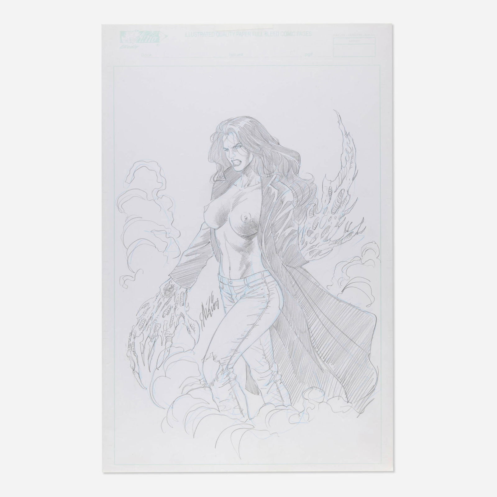 Al Rio, Witchblade Nude Illustration (2003) (1 of 1)