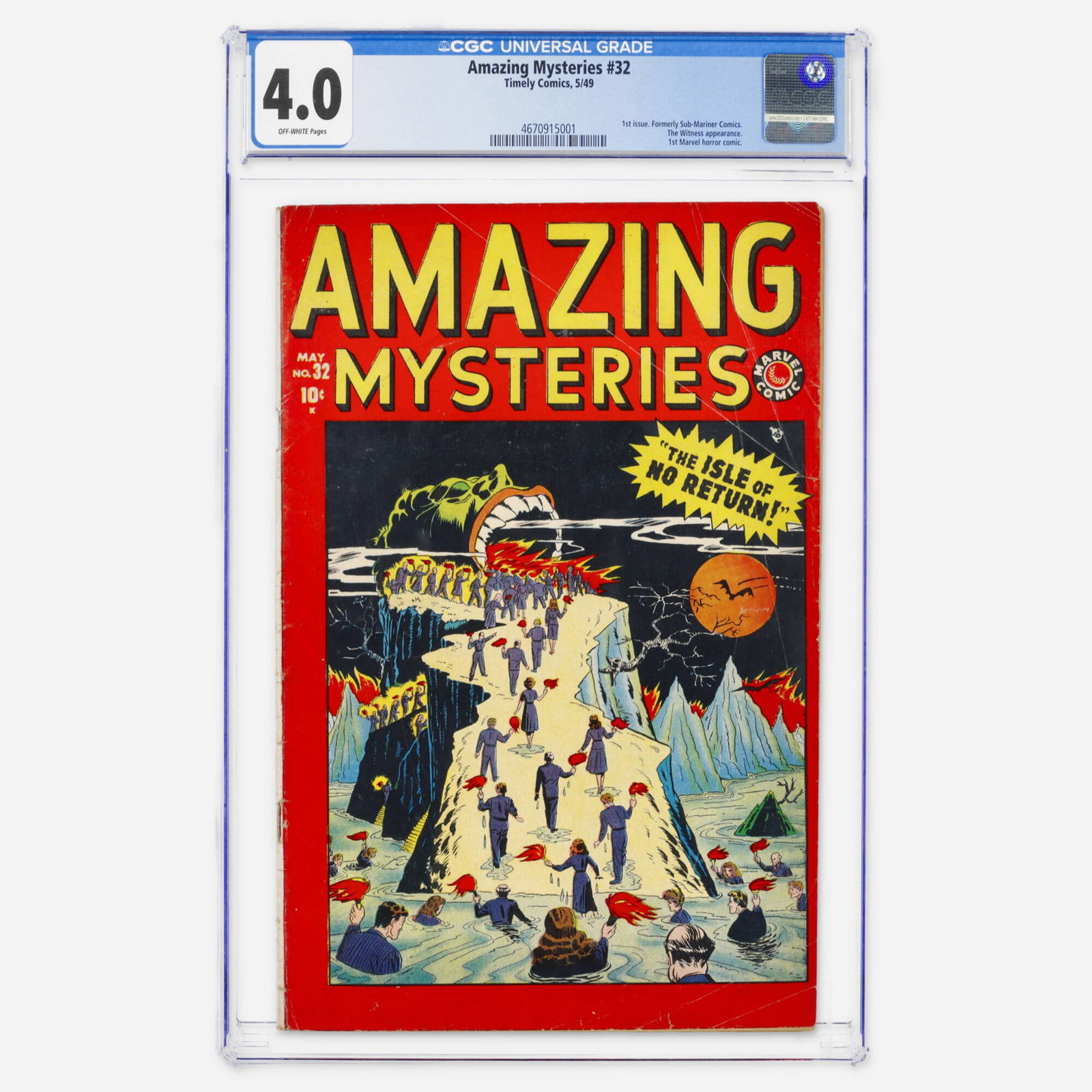 Timely Comics Amazing Mysteries #32 CGC 4.0 (1 of 2)