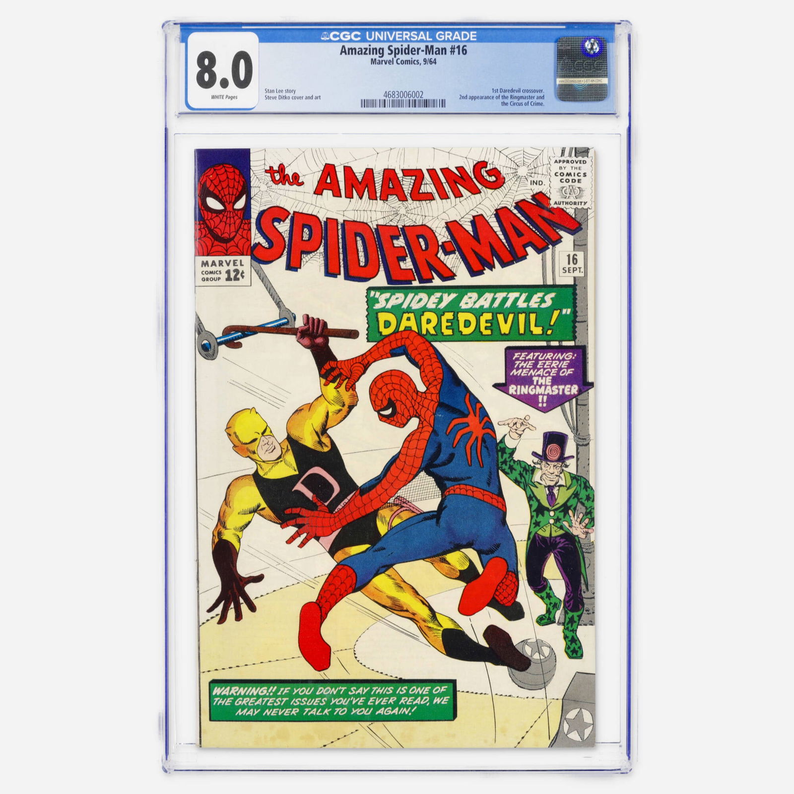 Marvel Comics Amazing Spider-Man #16 CGC 8.0 (1 of 2)