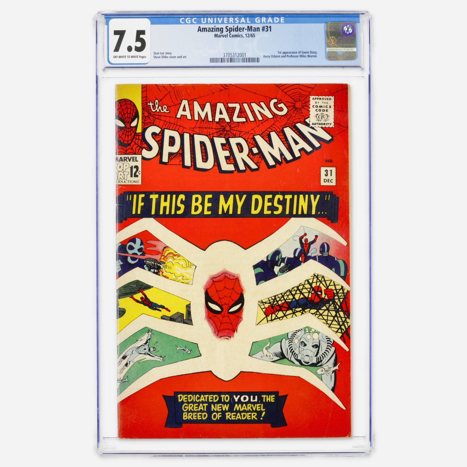 Marvel Comics Amazing Spider-Man #31 CGC 7.5 (1 of 2)