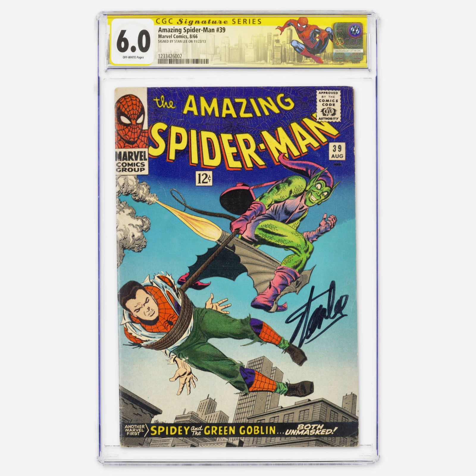 Marvel Comics Amazing Spider-Man #39 CGC 6.0 Signature Series Stan Lee (1 of 2)