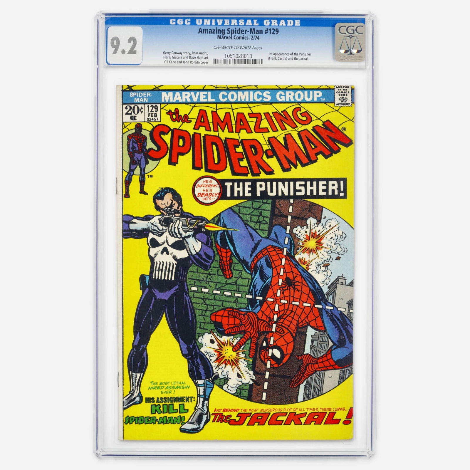 Marvel Comics Amazing Spider-Man #129 CGC 9.2 (1 of 2)