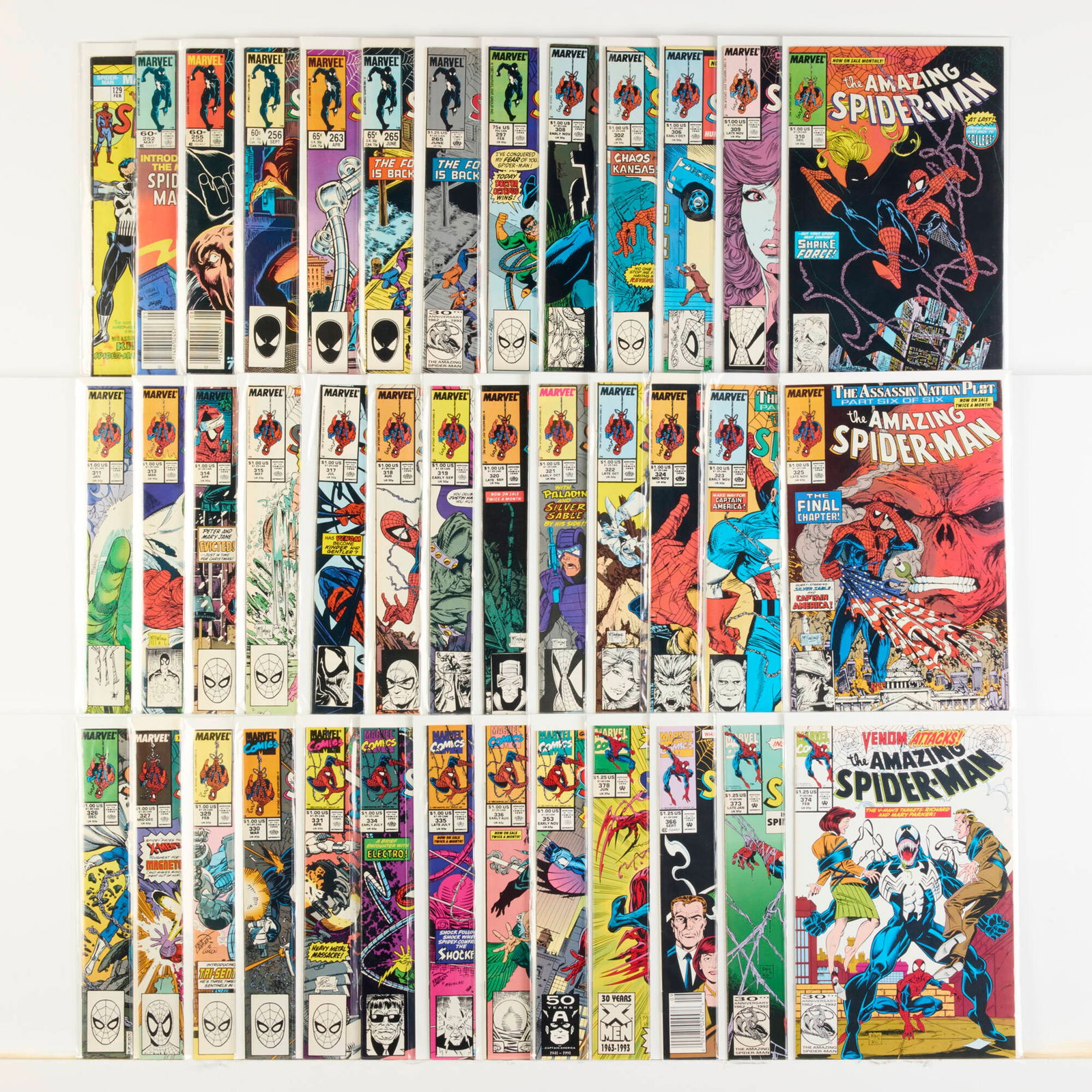 39 Marvel Comics Amazing Spider-Man #129-#378 (1 of 1)
