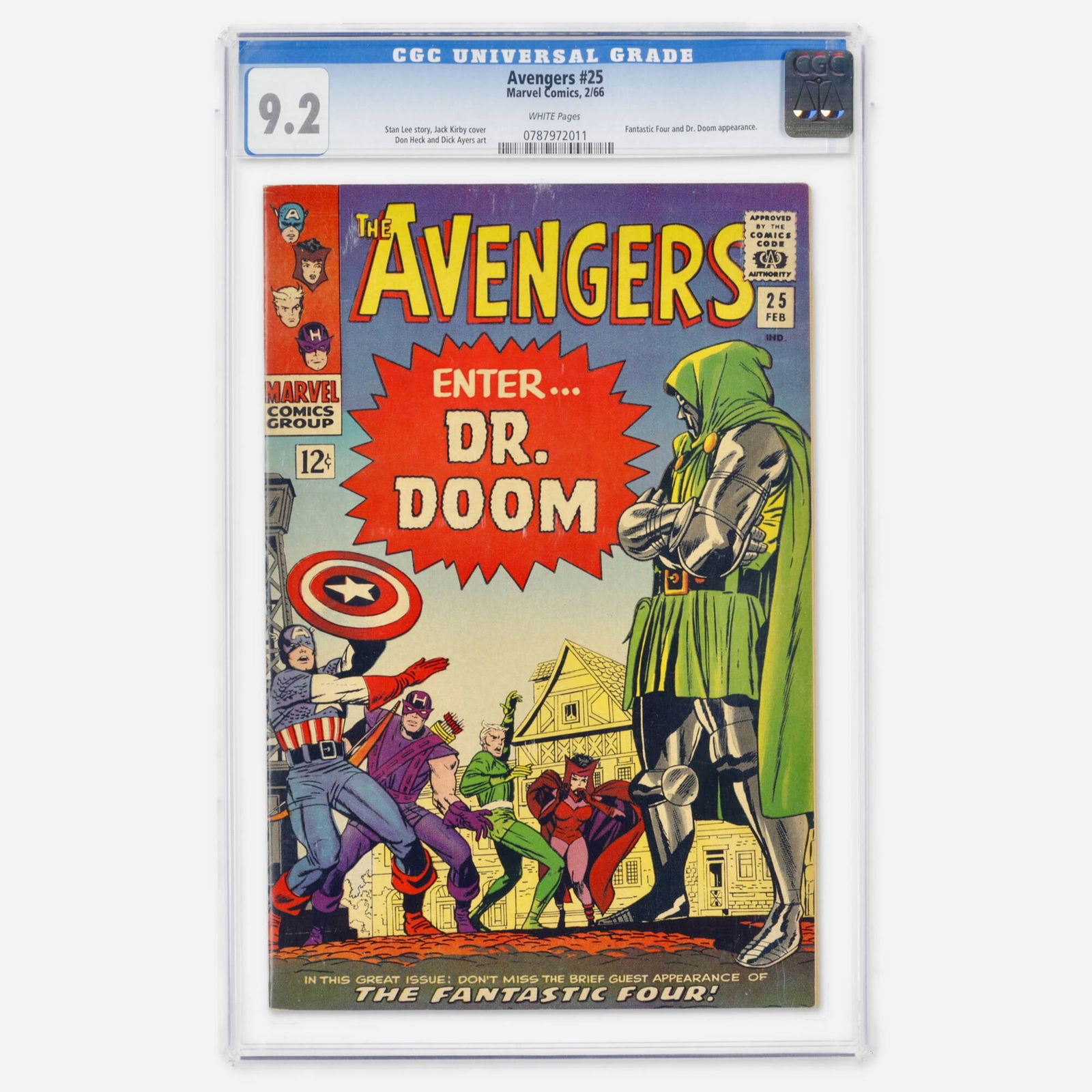 Marvel Comics Avengers #25 CGC 9.2 (1 of 2)